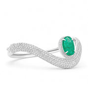 Emerald Chevron Bracelet