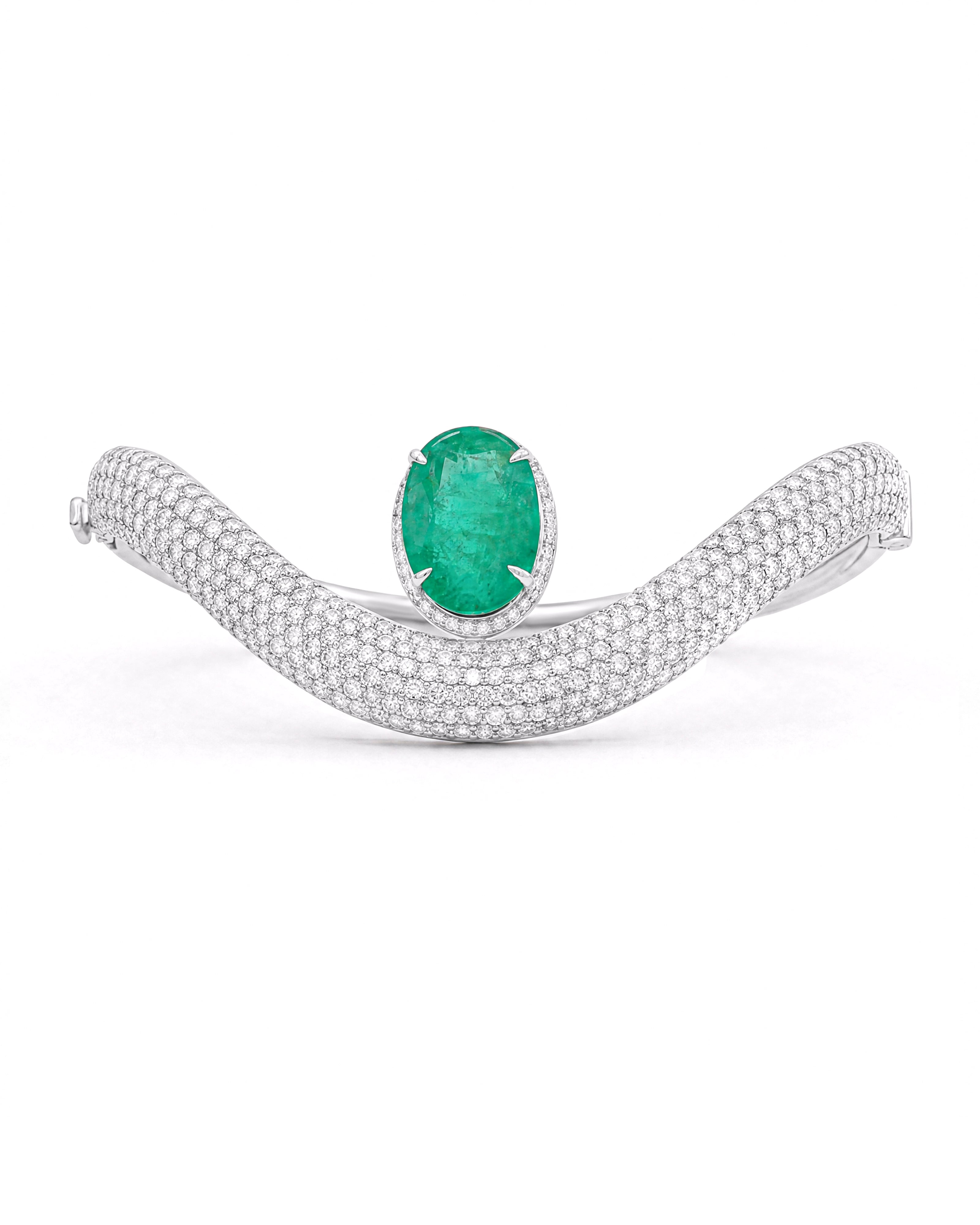 Emerald Chevron Bracelet