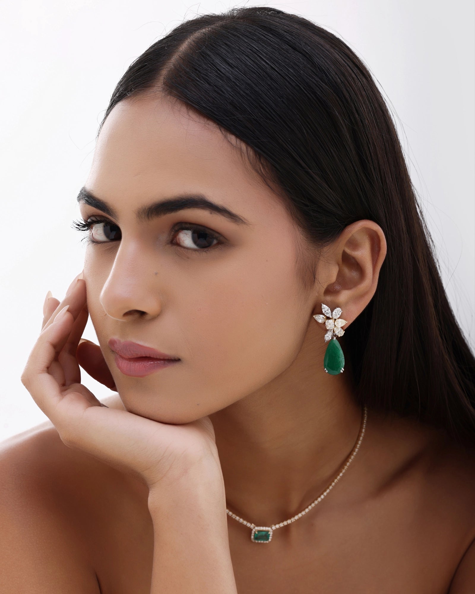 Emerald Drop Earrings