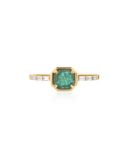 Emerald Gridline Ring