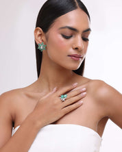 Emerald Star Earrings