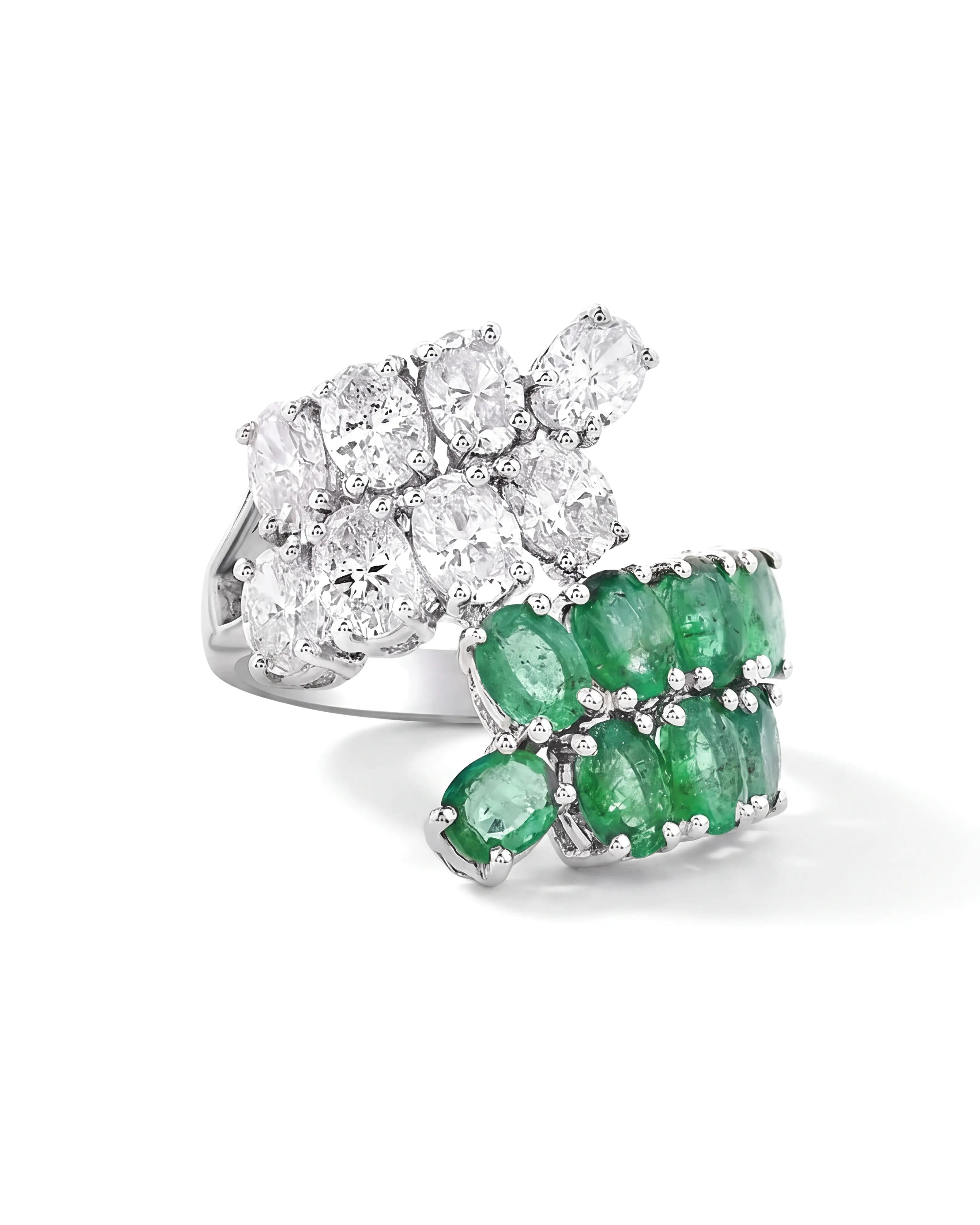 Emerald Blossom Ring