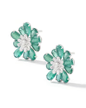 Emerald Daisy Earrings