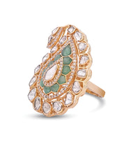Emerald Paisley Ring