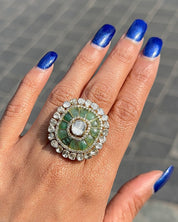 Emerald Duet Ring