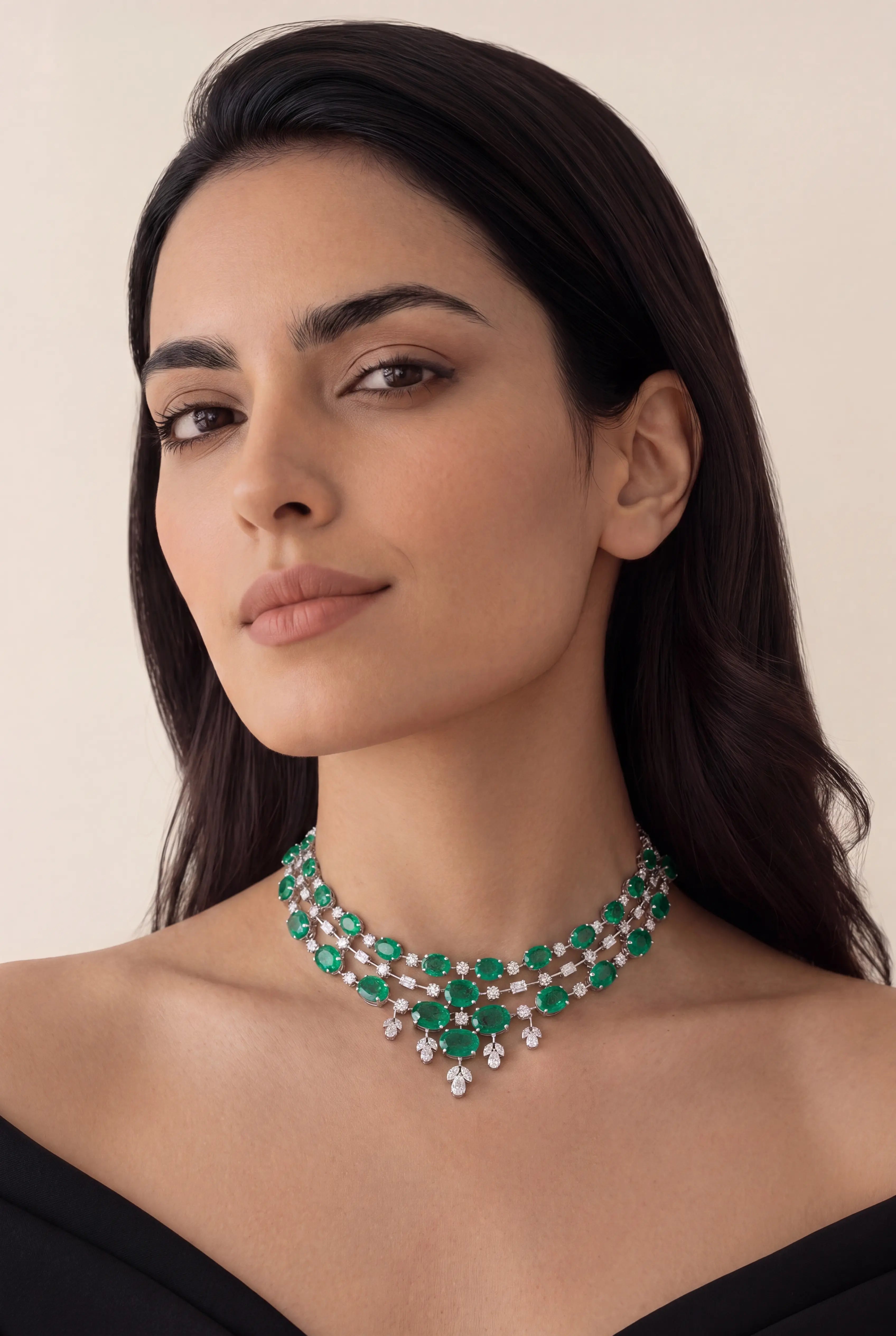 The Emerald Affair Necklace