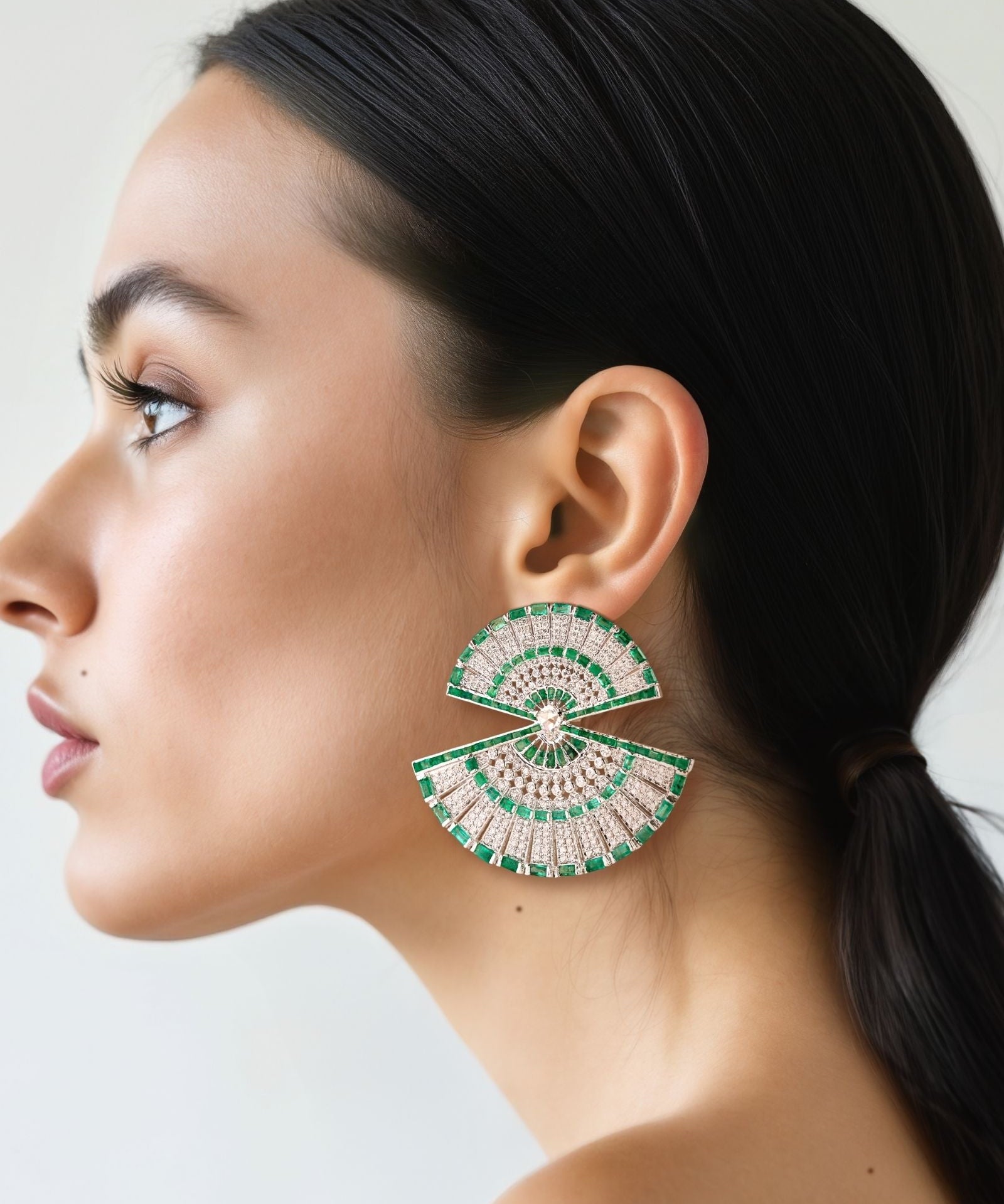 Fan of Fortune Earrings | AMARIS JEWELS | Fine Jewelry 