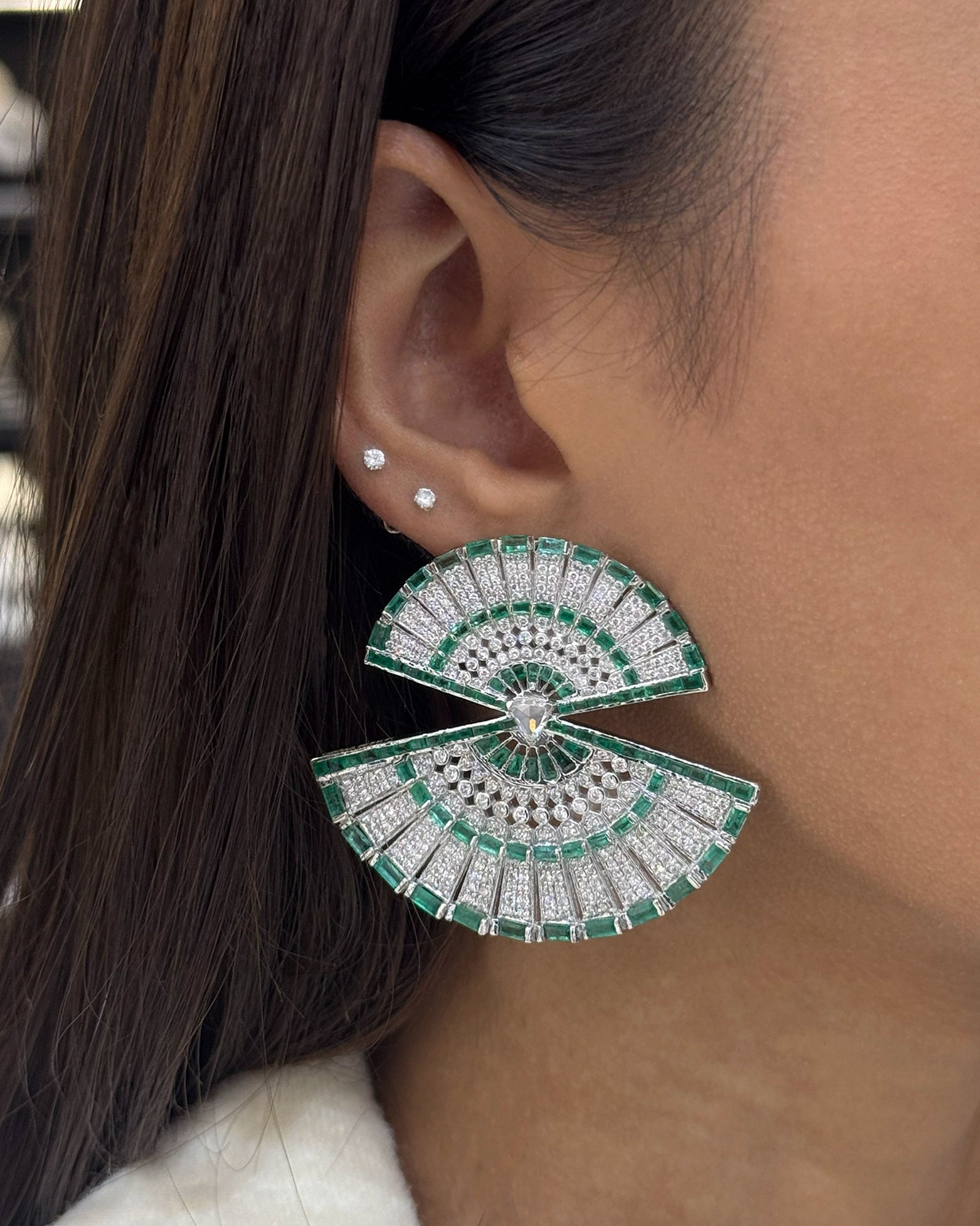 Fan of Fortune Earrings | AMARIS JEWELS | Fine Jewelry 