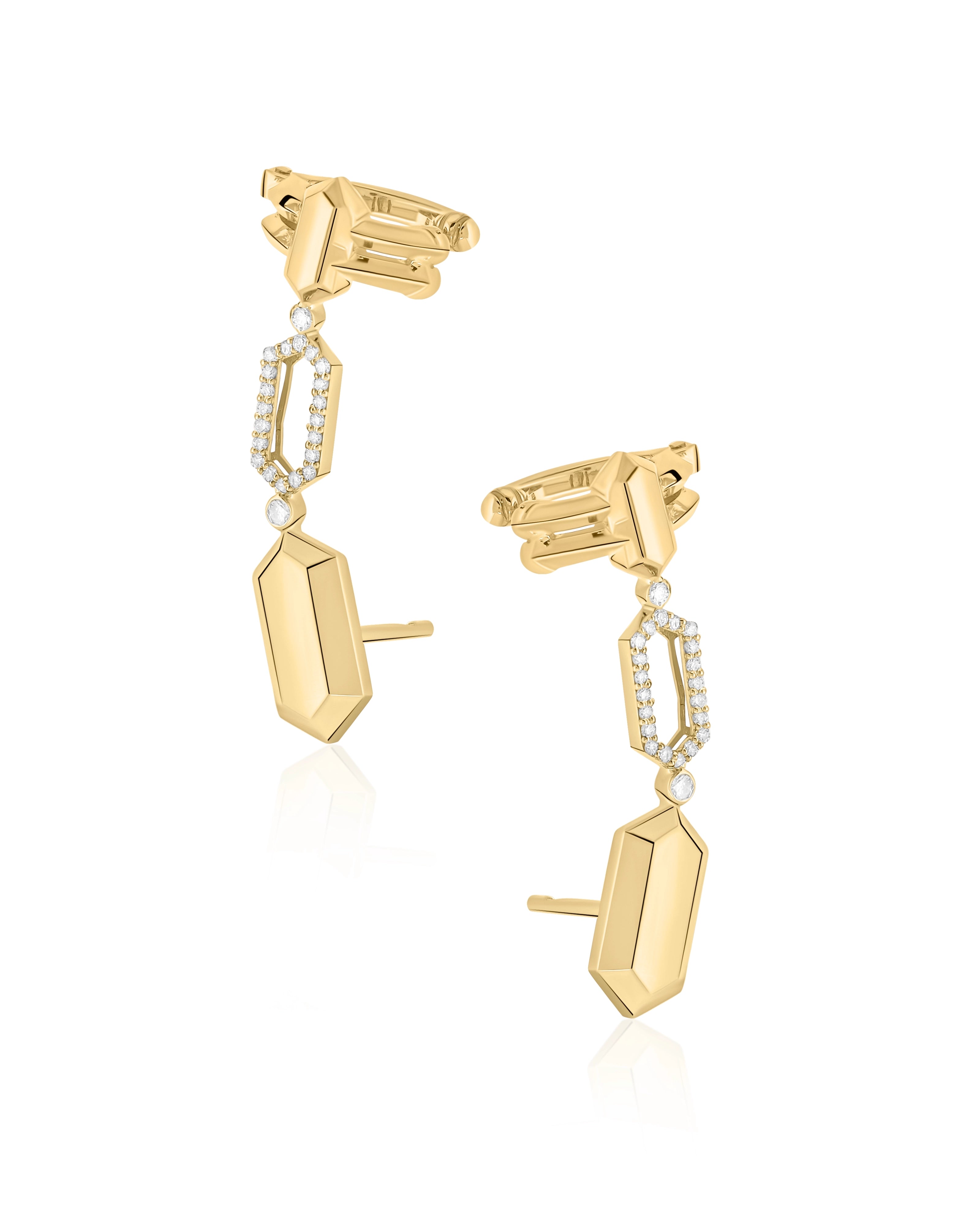 Flex Circuit Earrings | AMARIS JEWELS | Fine Jewelry