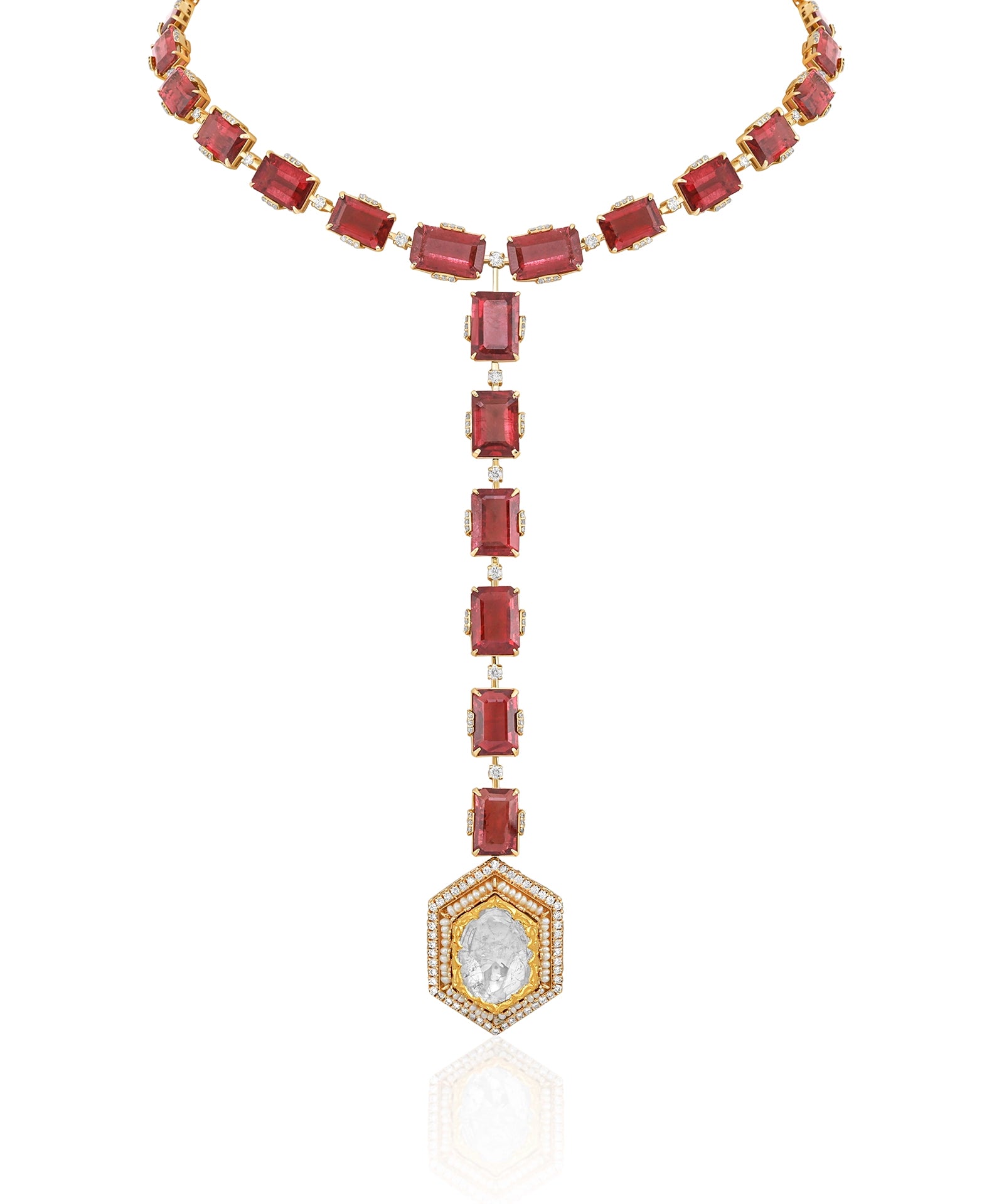 Flex it Polki Necklace (Tourmaline) | AMARIS JEWELS | Fine Jewelry