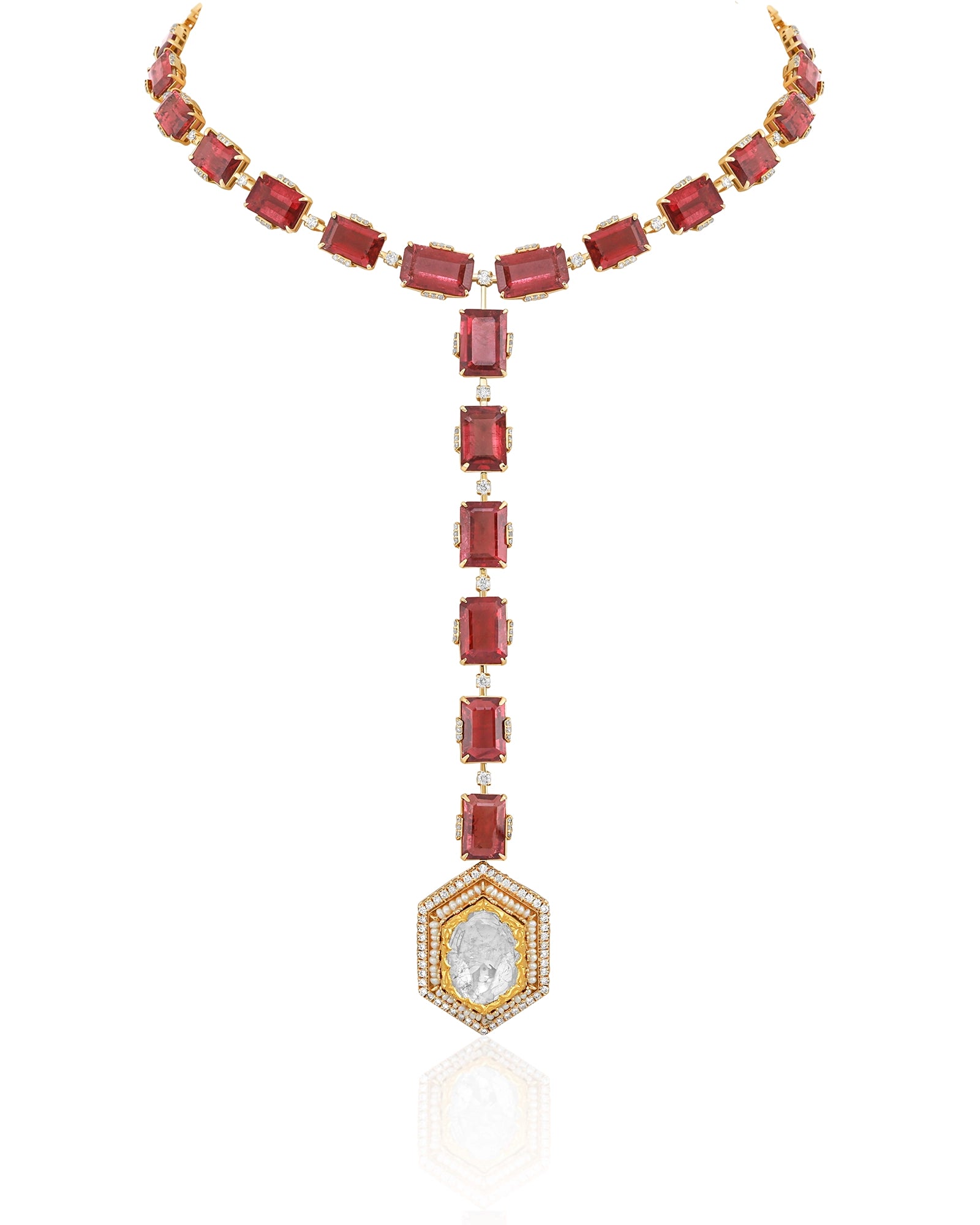 Flex it Polki Necklace (Tourmaline) | AMARIS JEWELS | Fine Jewelry