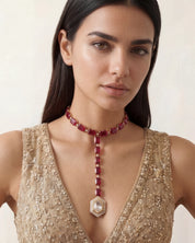 Flex it Polki Necklace (Tourmaline) | AMARIS JEWELS | Fine Jewelry