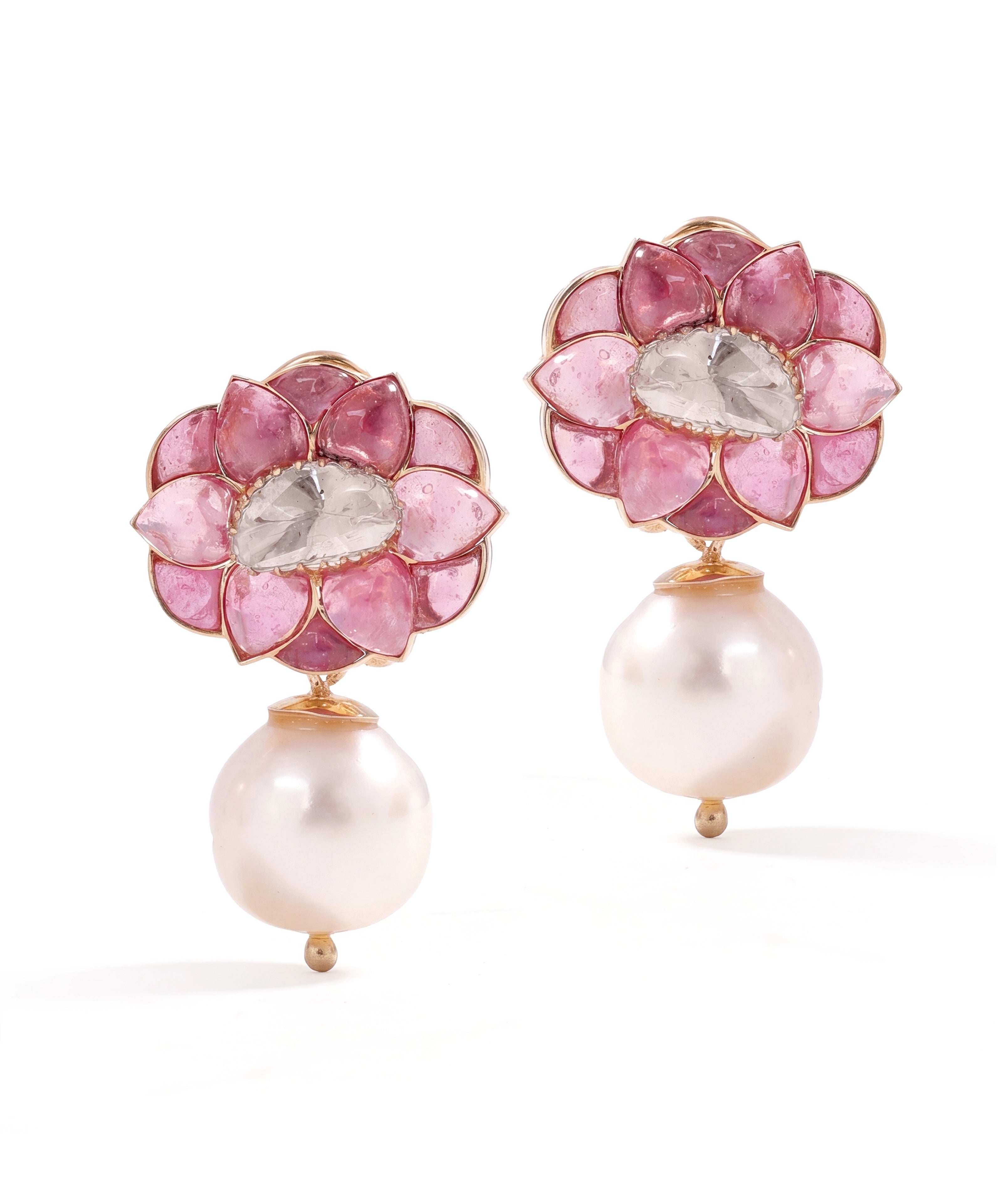 Floret Earrings (ruby) | AMARIS JEWELS | Fine Jewelry