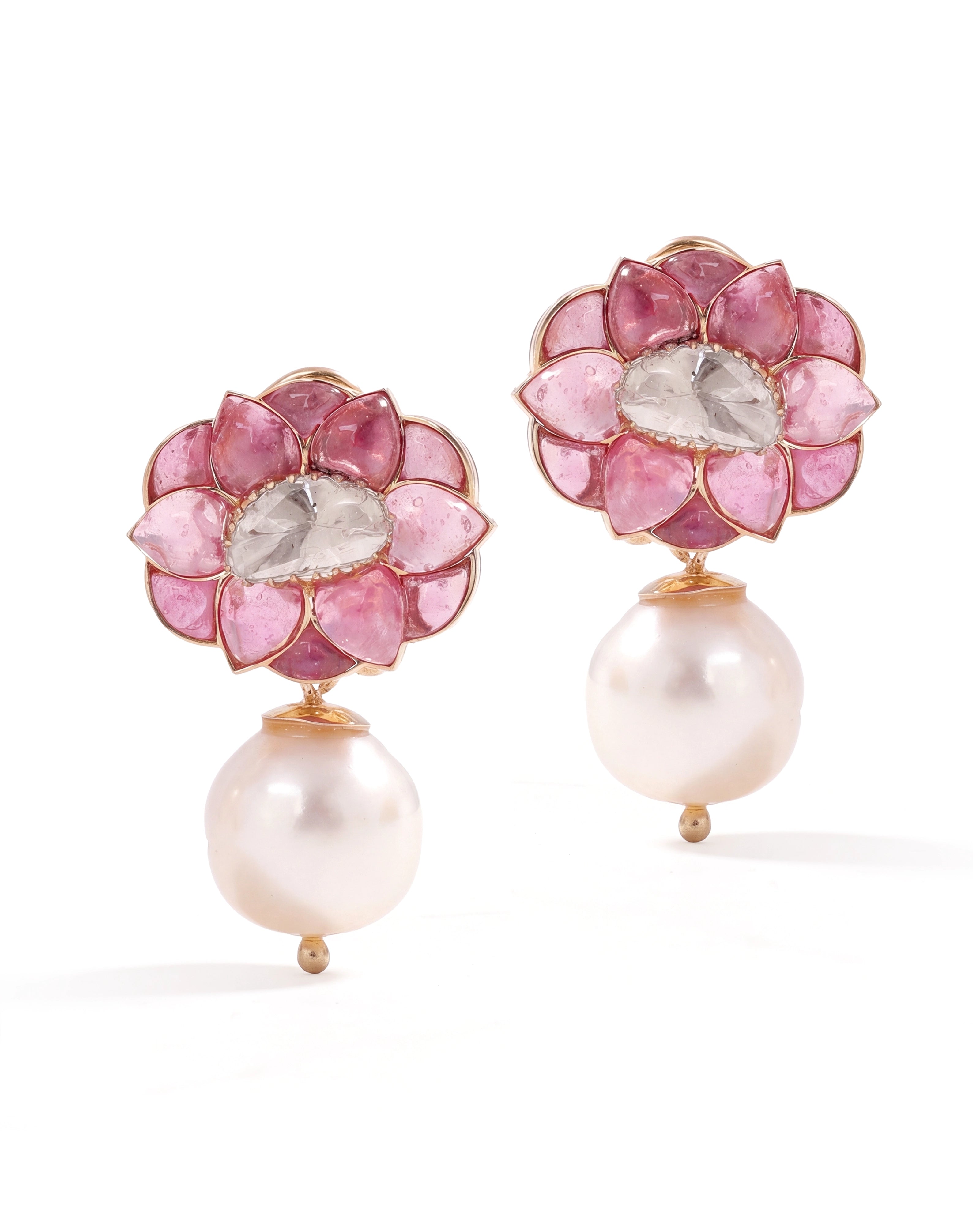 Floret Earrings (ruby) | AMARIS JEWELS | Fine Jewelry