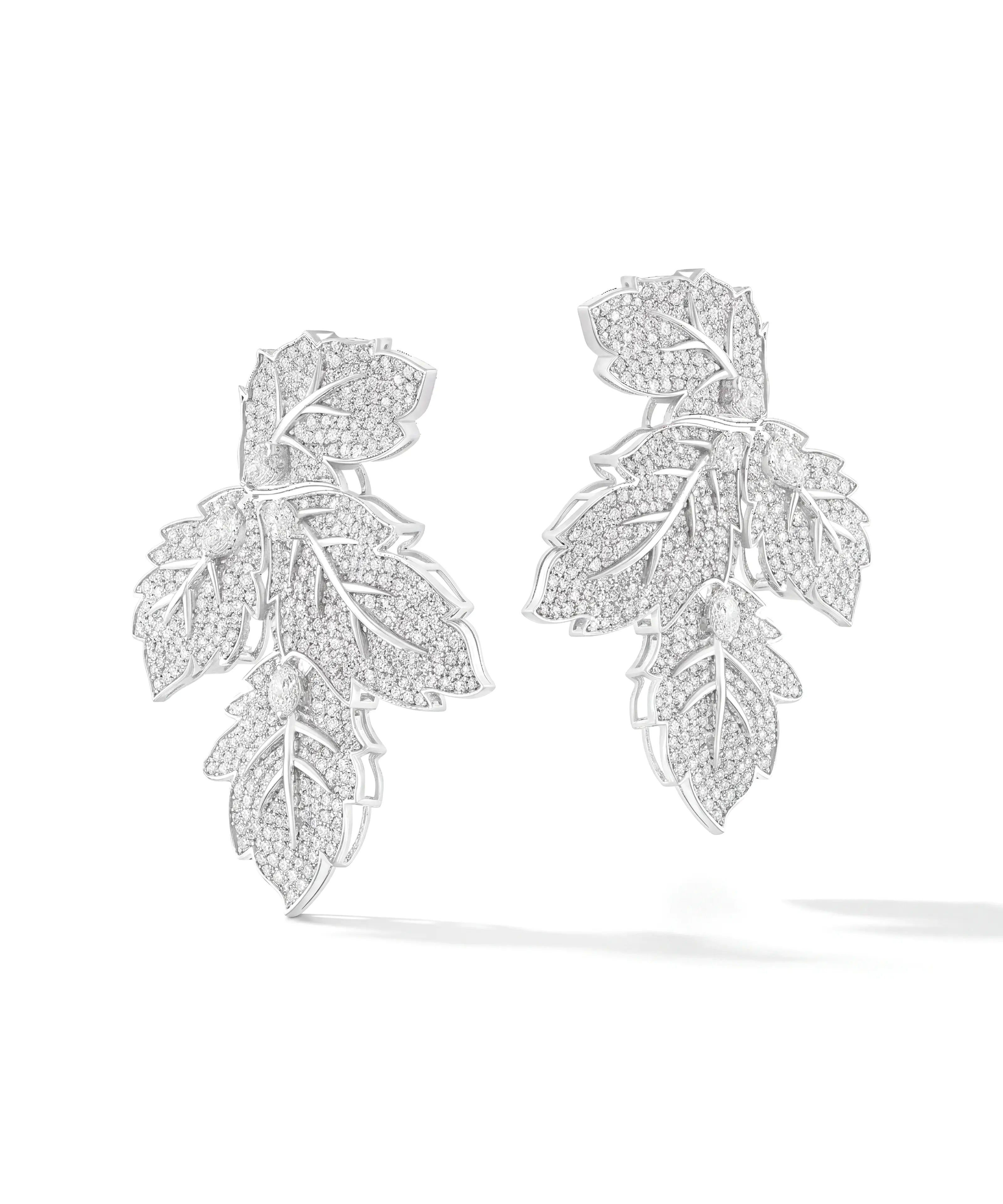 Frondé Leaf Studs | AMARIS JEWELS | Fine Jewelry