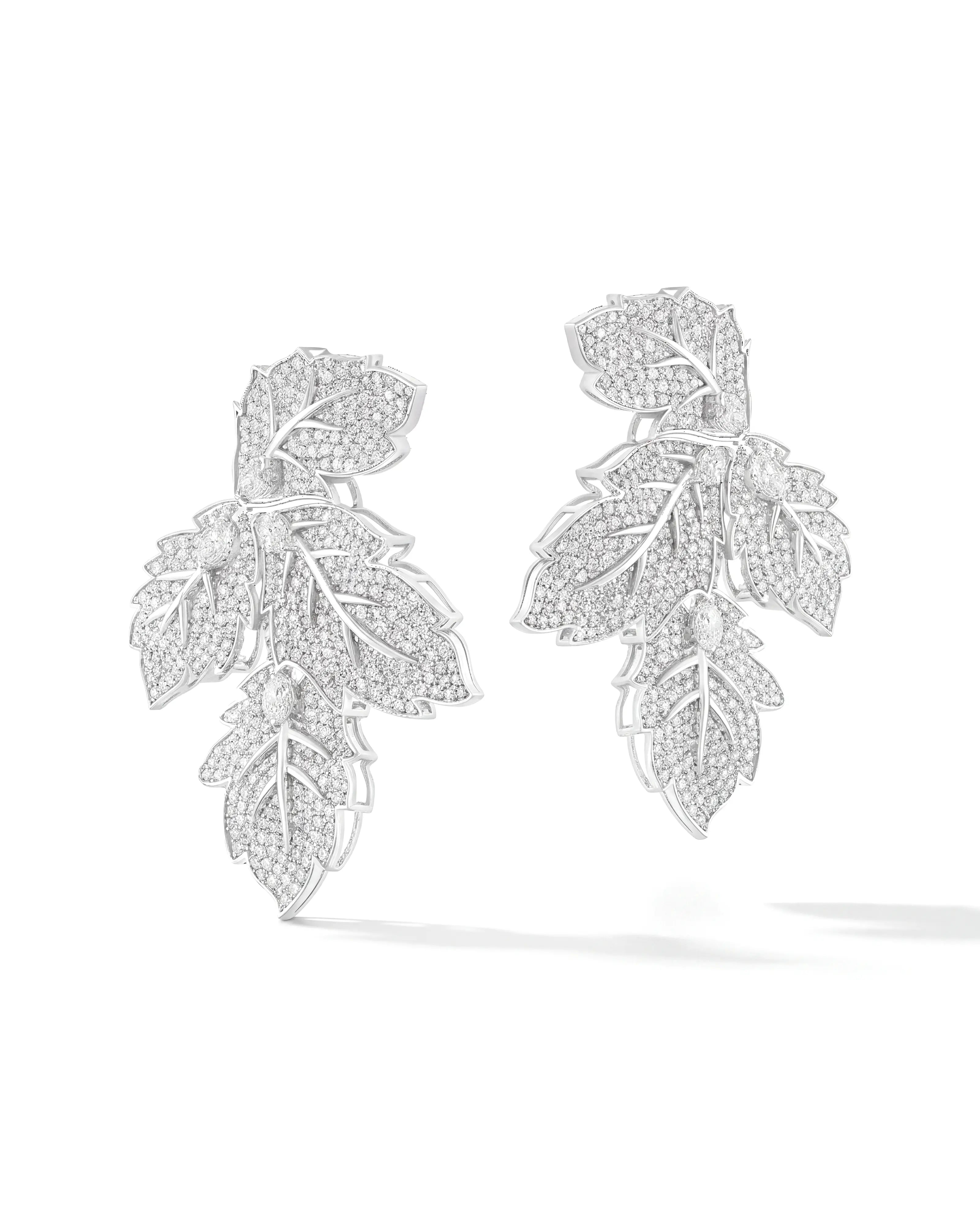 Frondé Leaf Studs | AMARIS JEWELS | Fine Jewelry