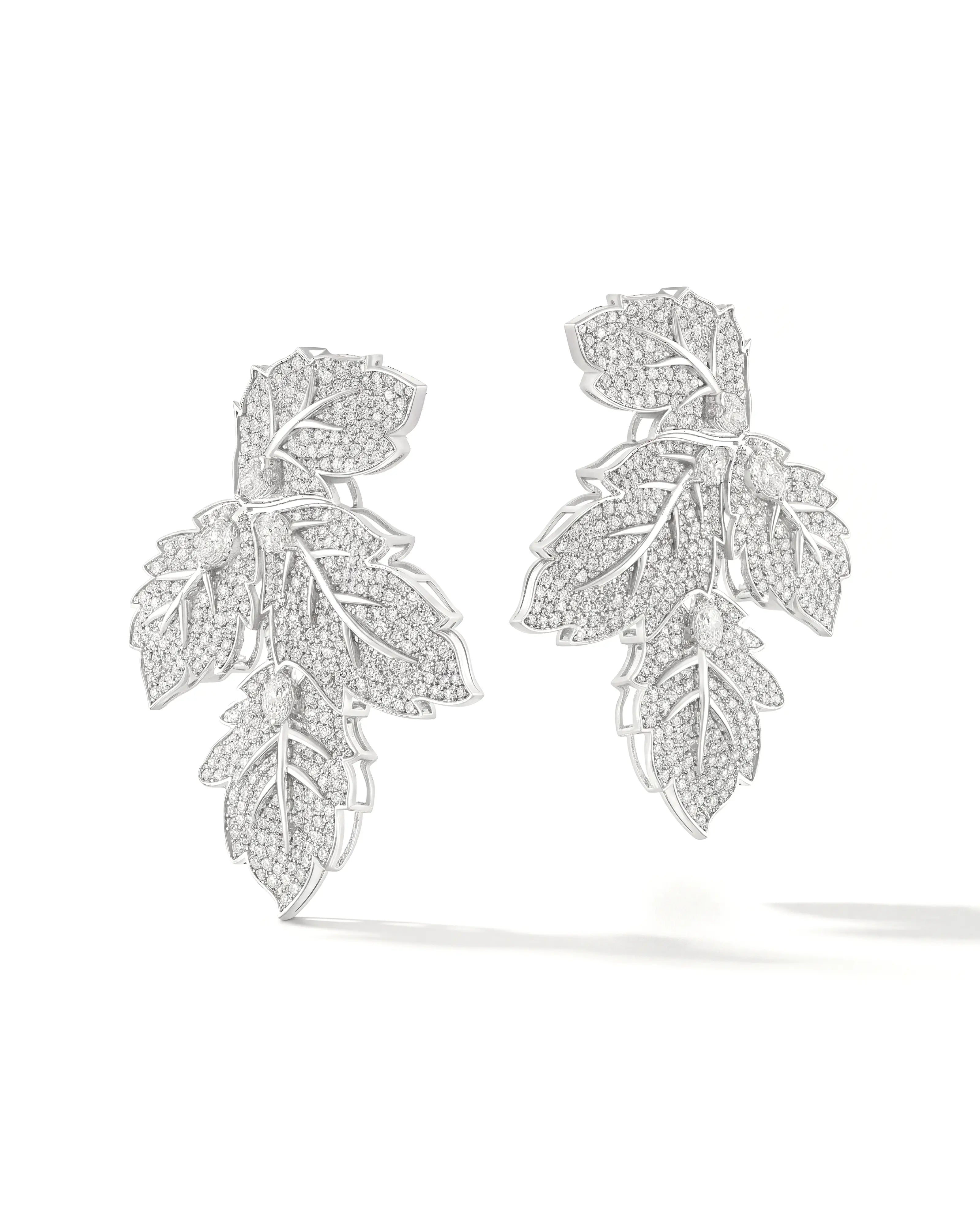 Frondé Leaf Studs | AMARIS JEWELS | Fine Jewelry