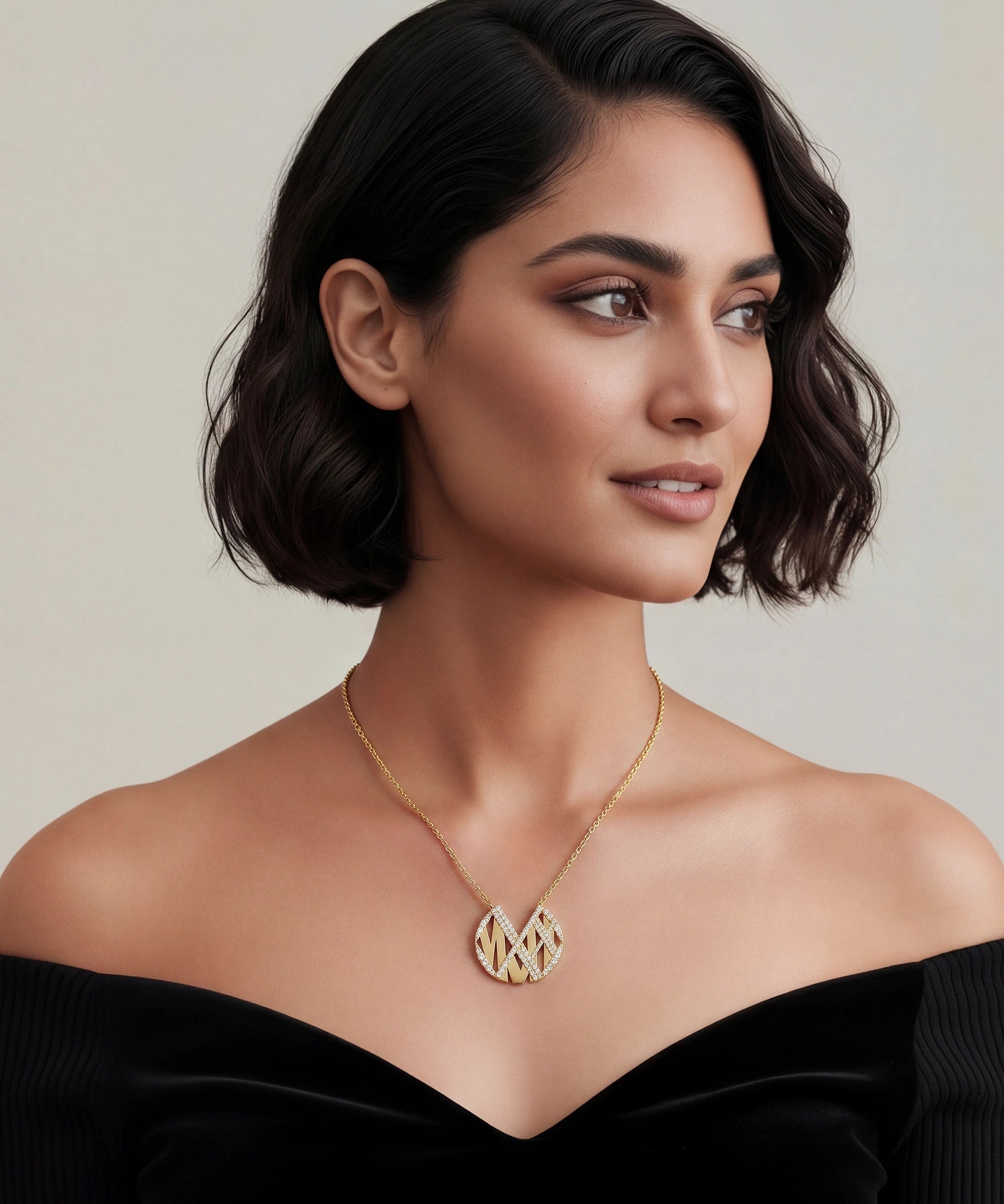 Geometric Mosaic Necklace | AMARIS JEWELS | Fine Jewelry 