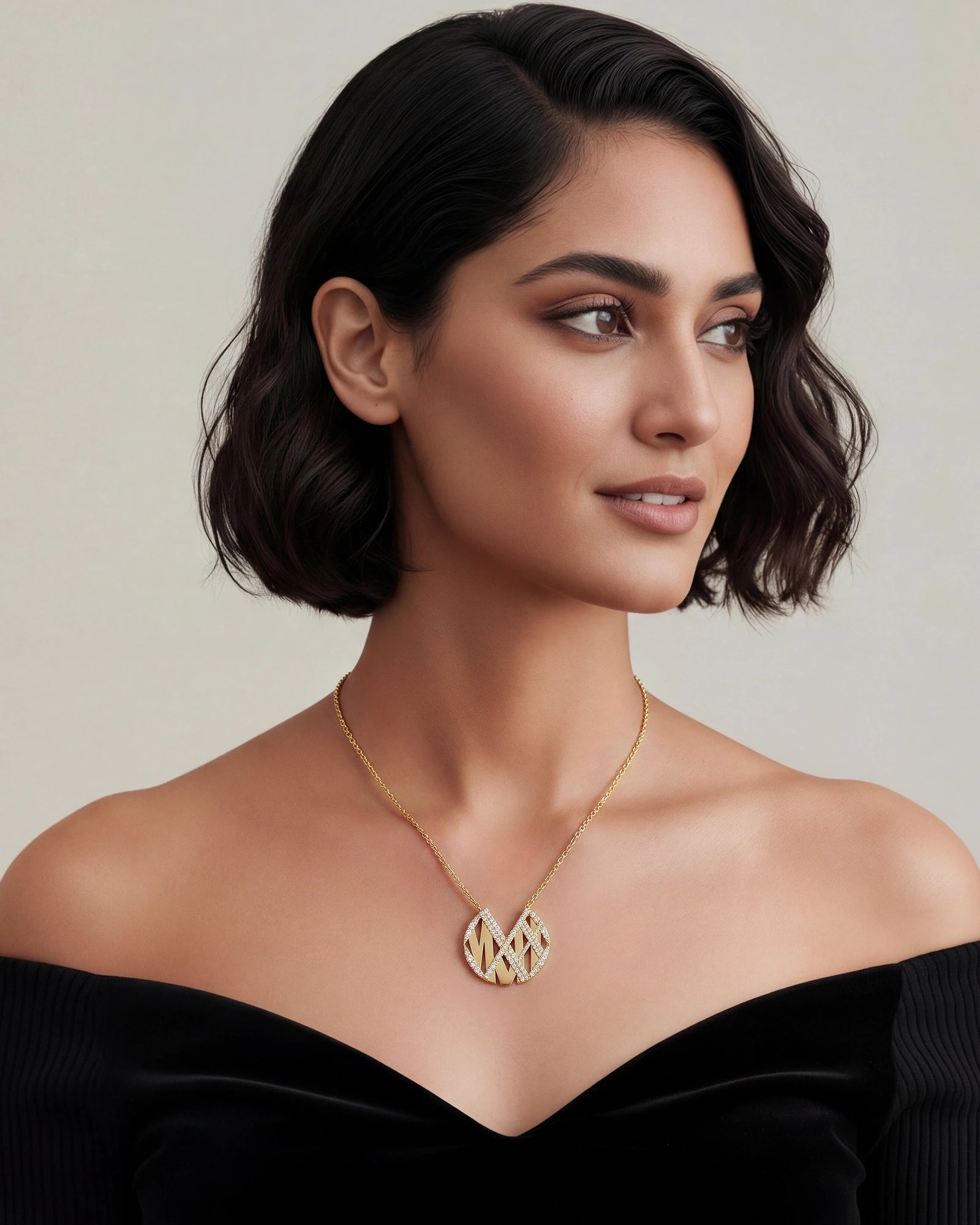 Geometric Mosaic Necklace | AMARIS JEWELS | Fine Jewelry 