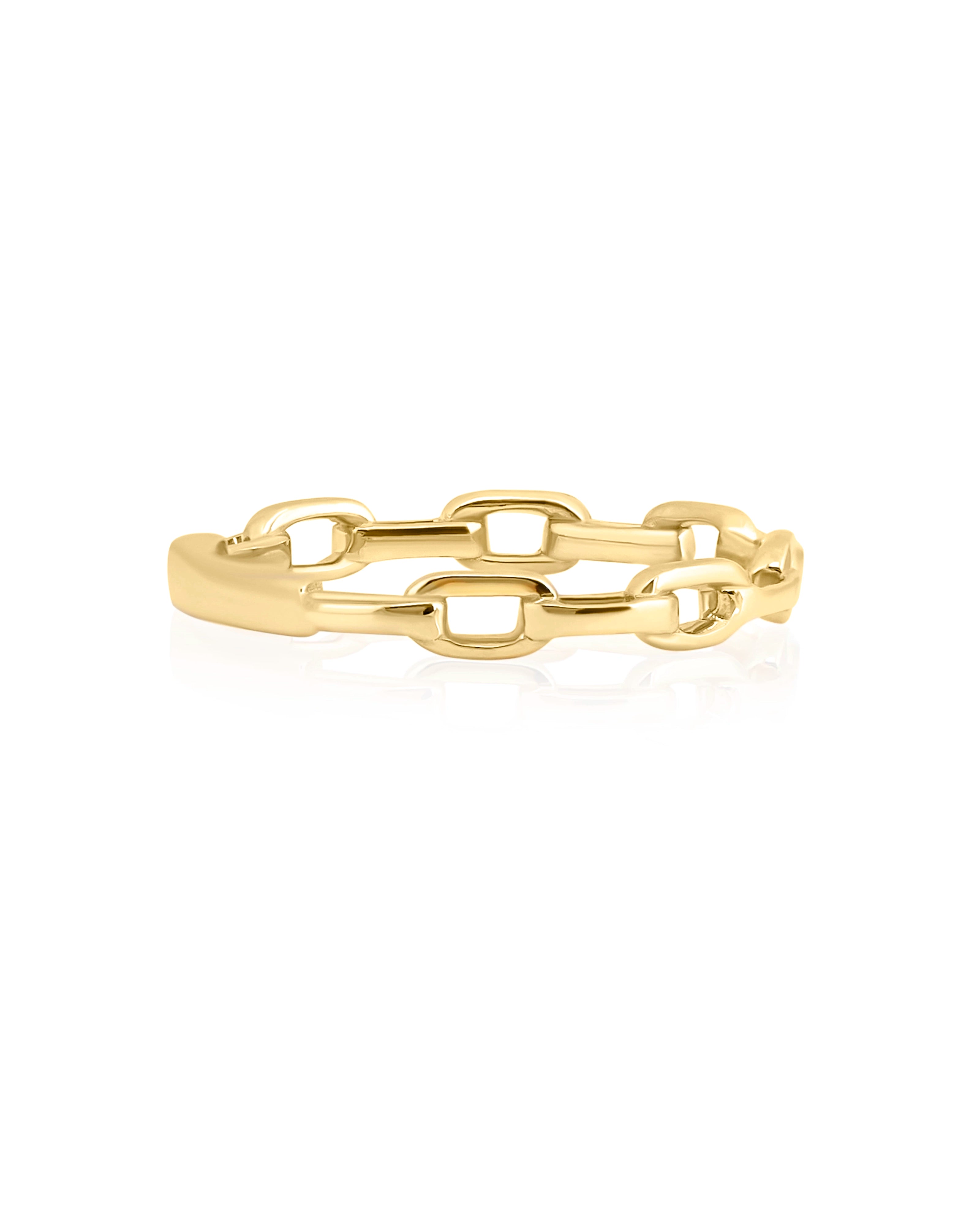 Gilded Link Ring | AMARIS JEWELS | Fine Jewelry