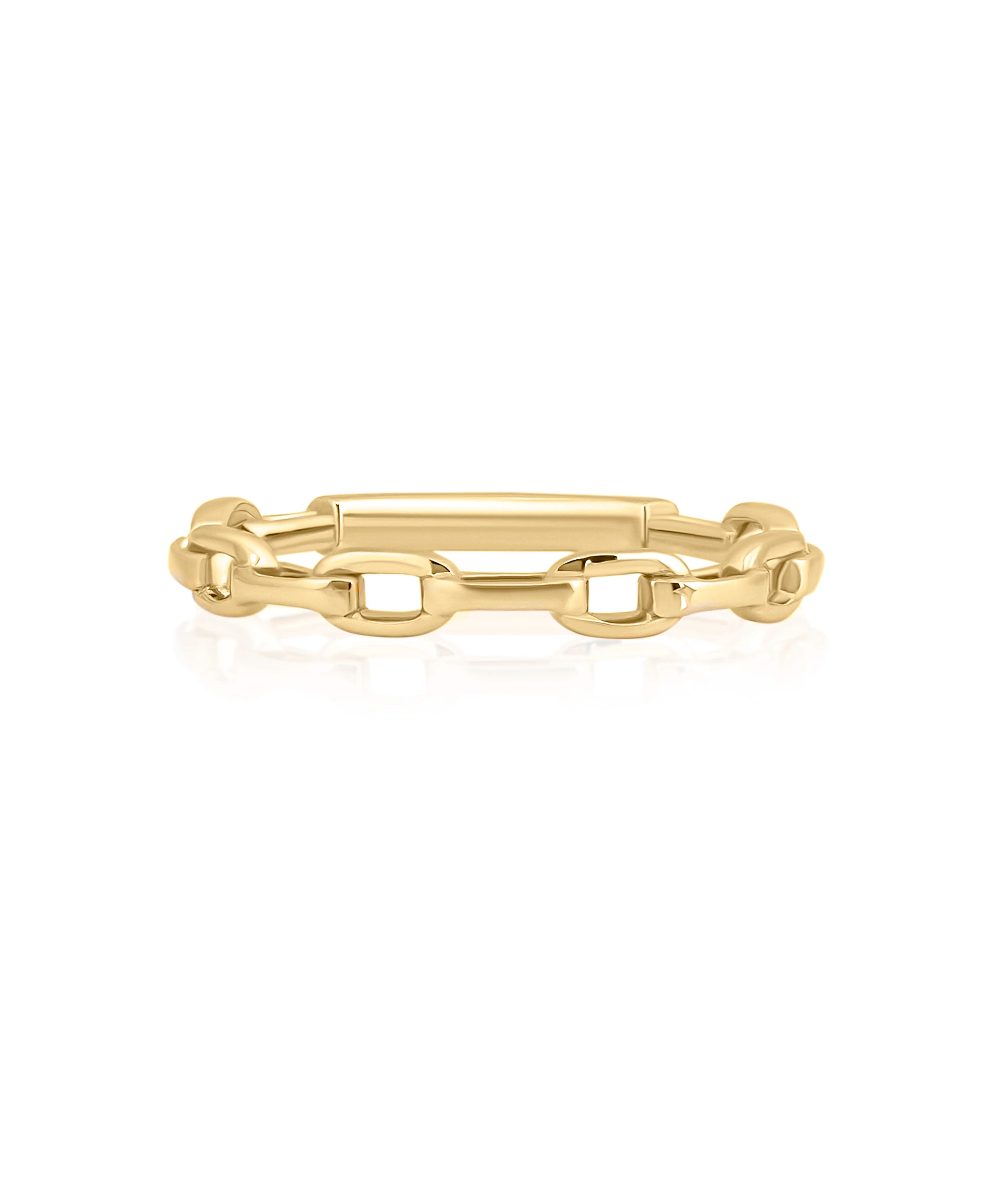 Gilded Link Ring | AMARIS JEWELS | Fine Jewelry