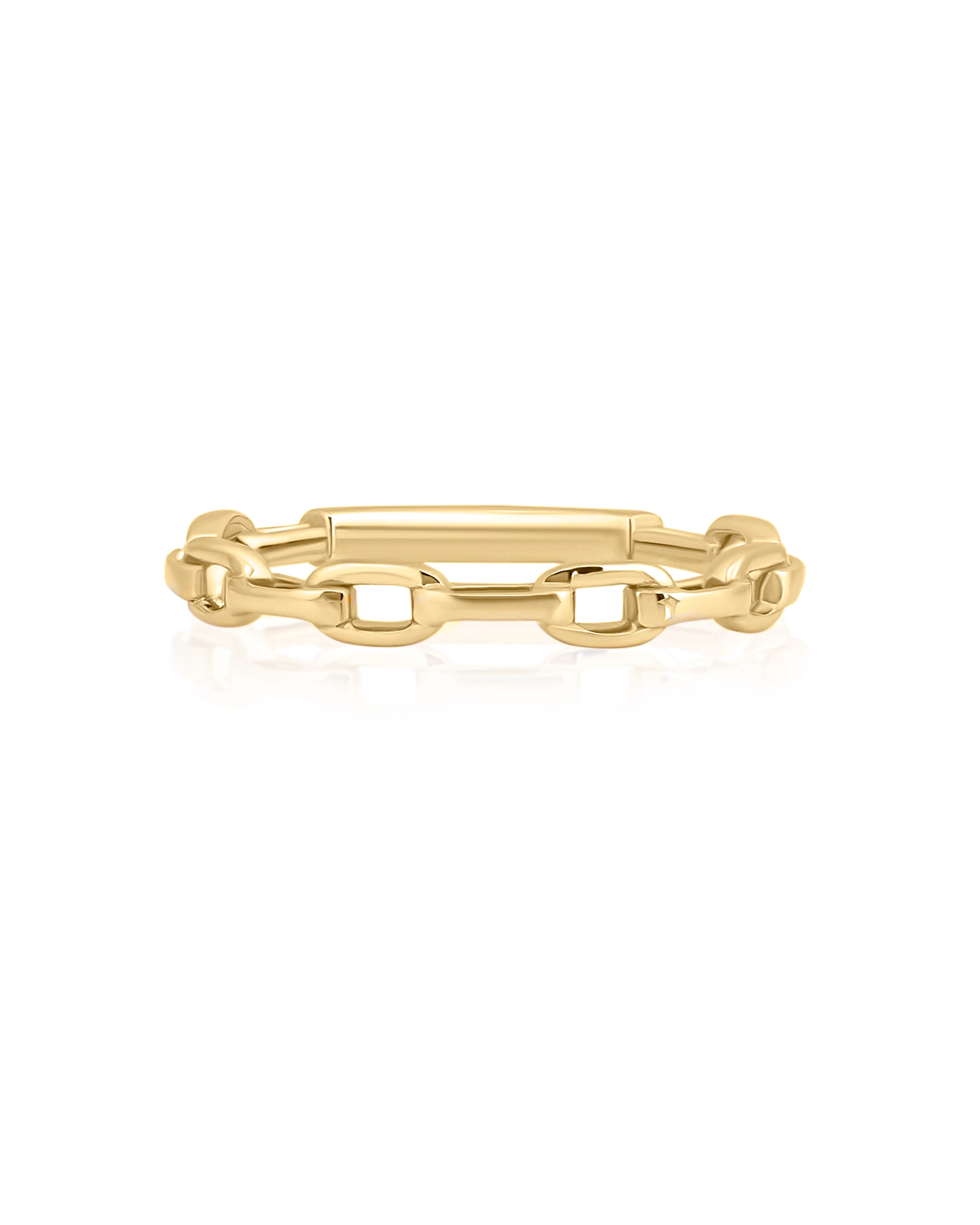 Gilded Link Ring | AMARIS JEWELS | Fine Jewelry