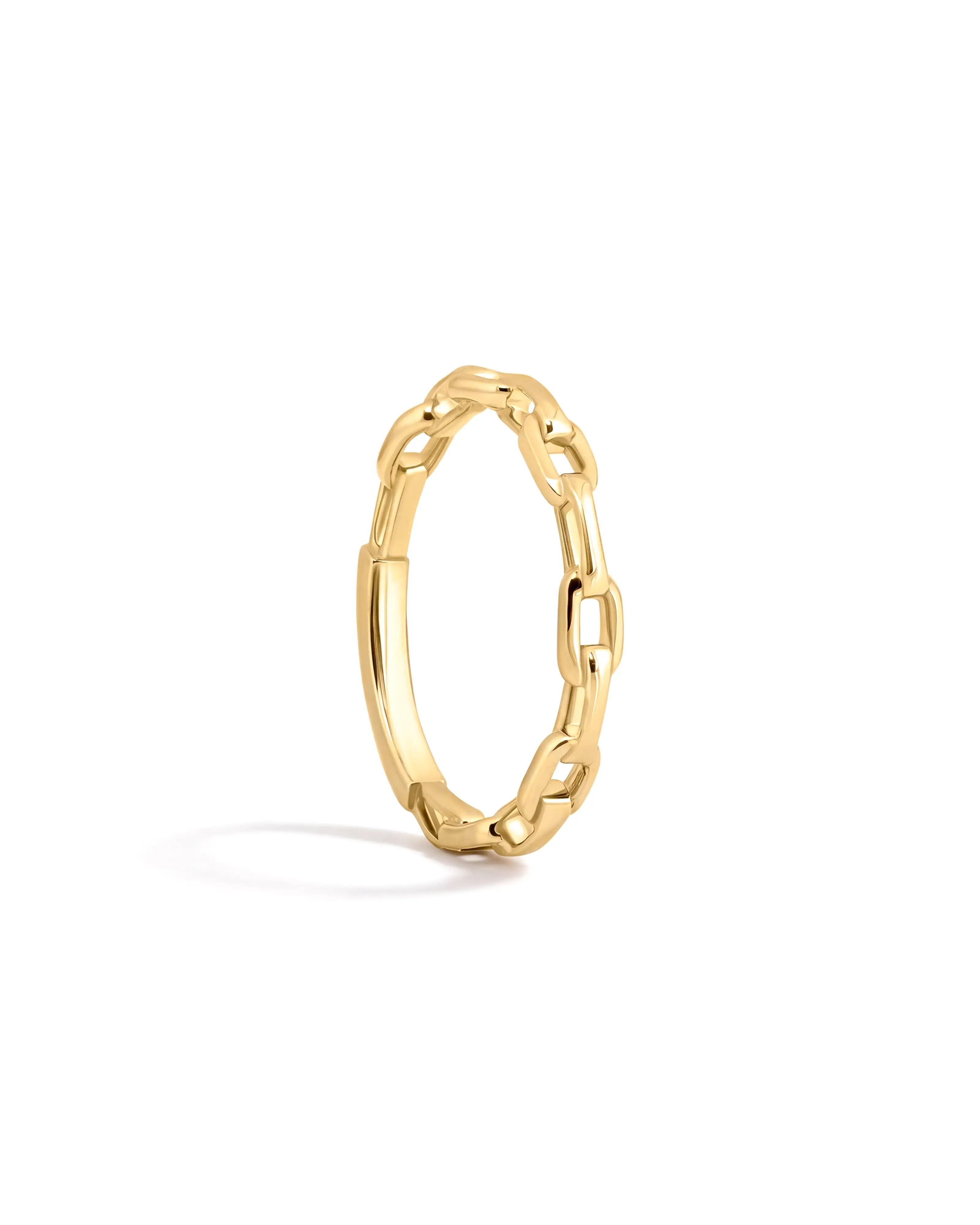 Gilded Link Ring | AMARIS JEWELS | Fine Jewelry
