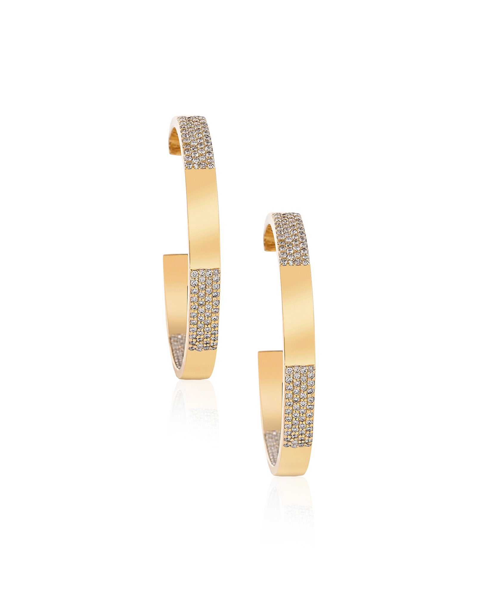 Golden Jazz Hoops | AMARIS JEWELS | Fine Jewelry 