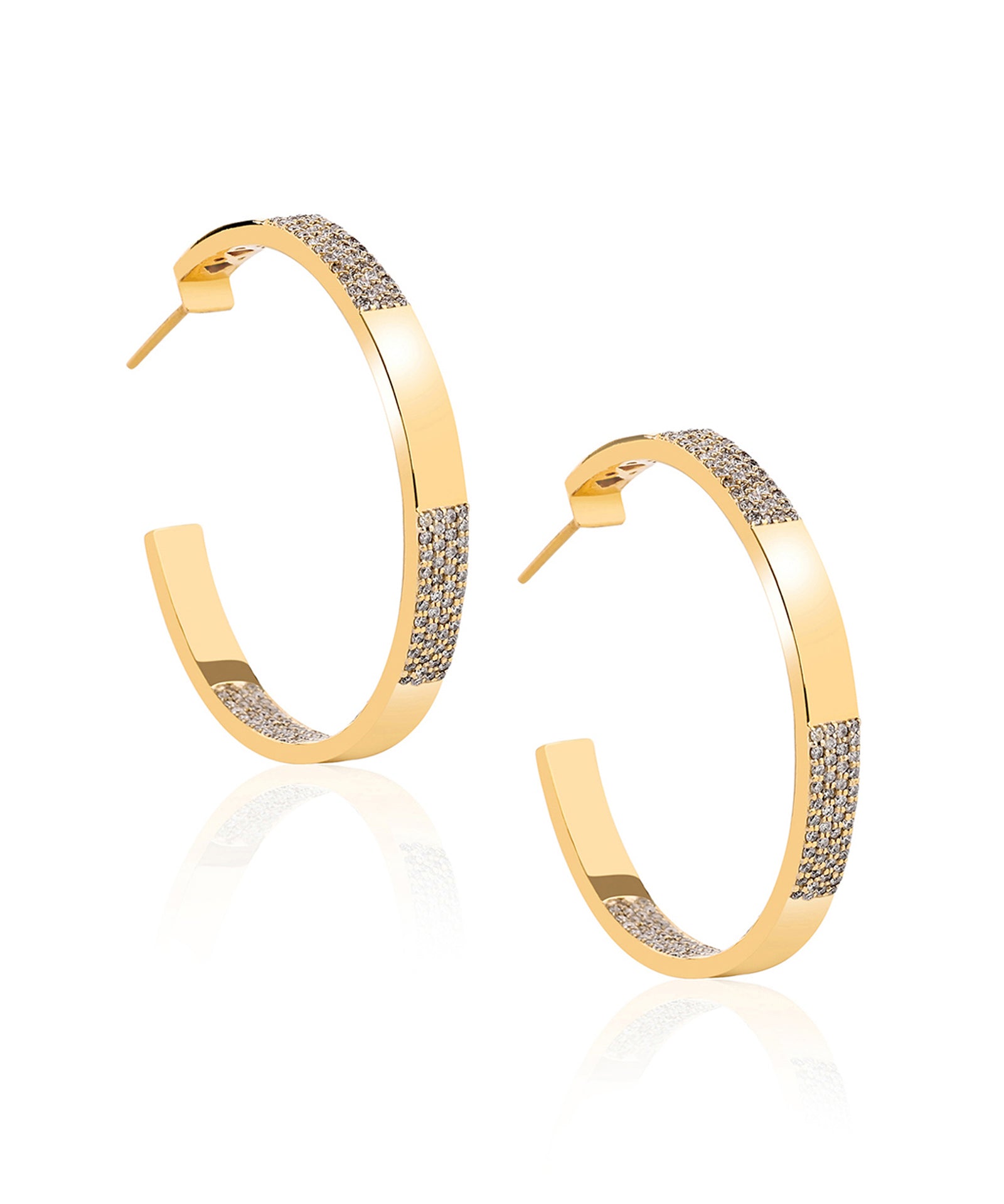 Golden Jazz Hoops | AMARIS JEWELS | Fine Jewelry 