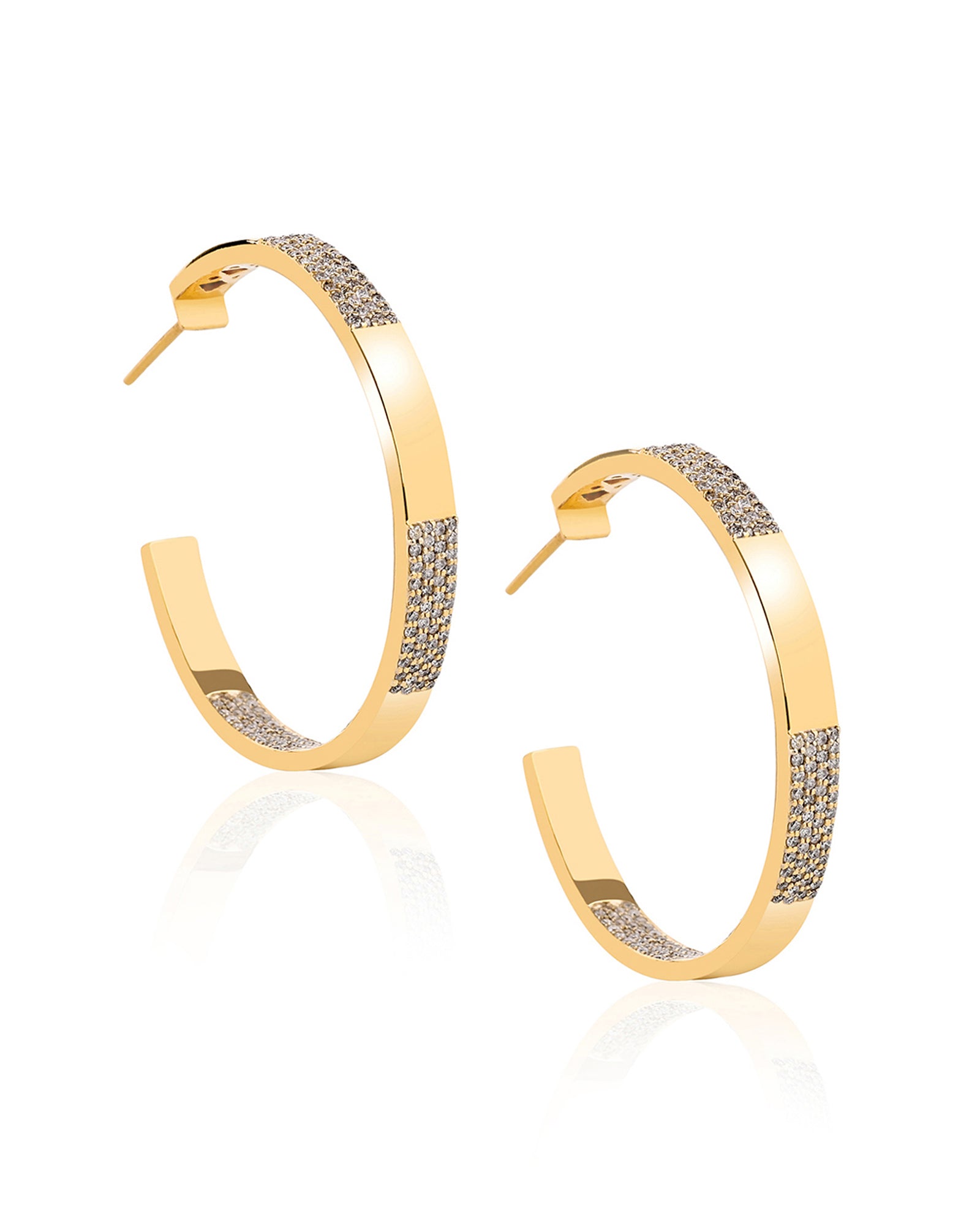 Golden Jazz Hoops | AMARIS JEWELS | Fine Jewelry 