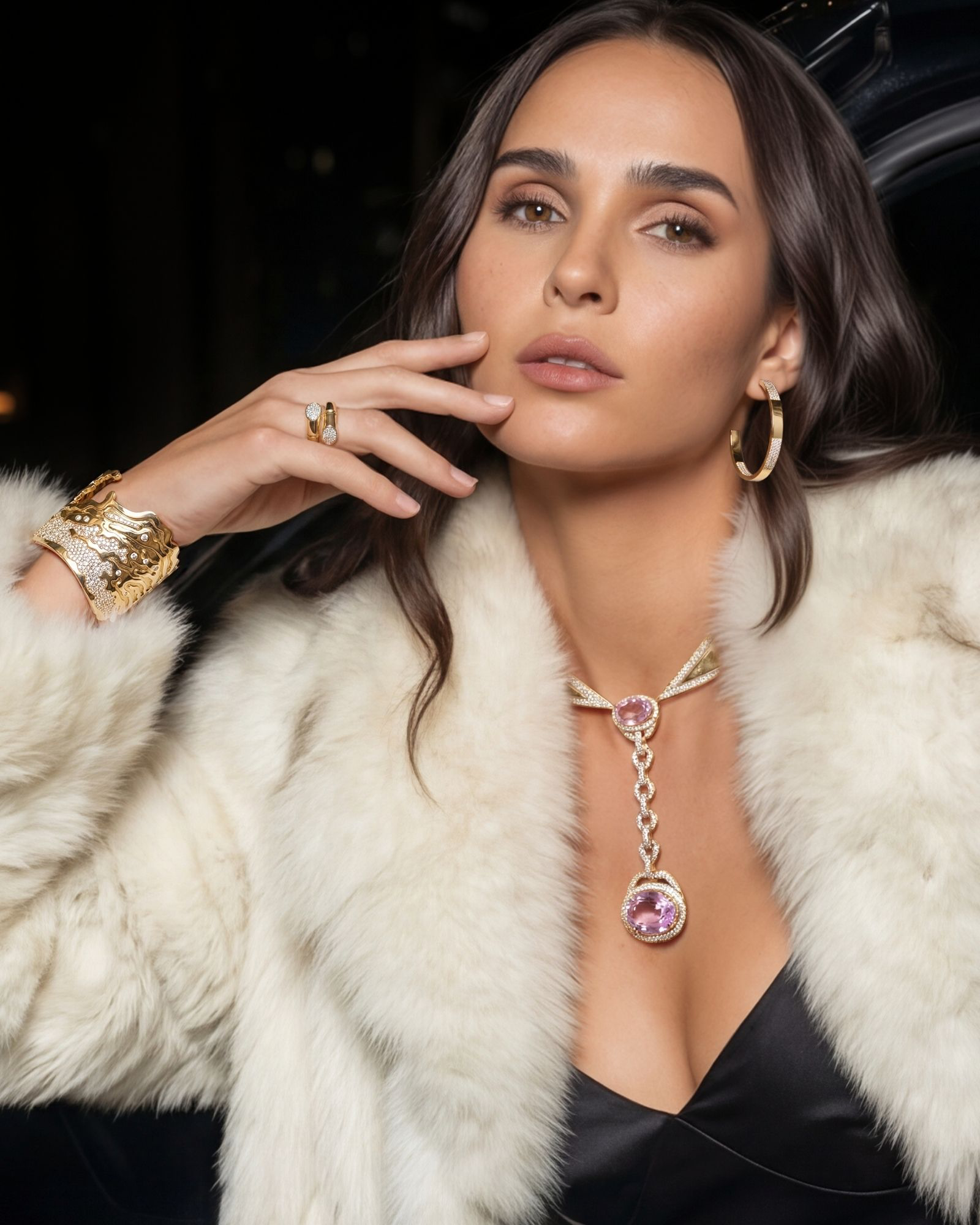 Golden Jazz Hoops | AMARIS JEWELS | Fine Jewelry 