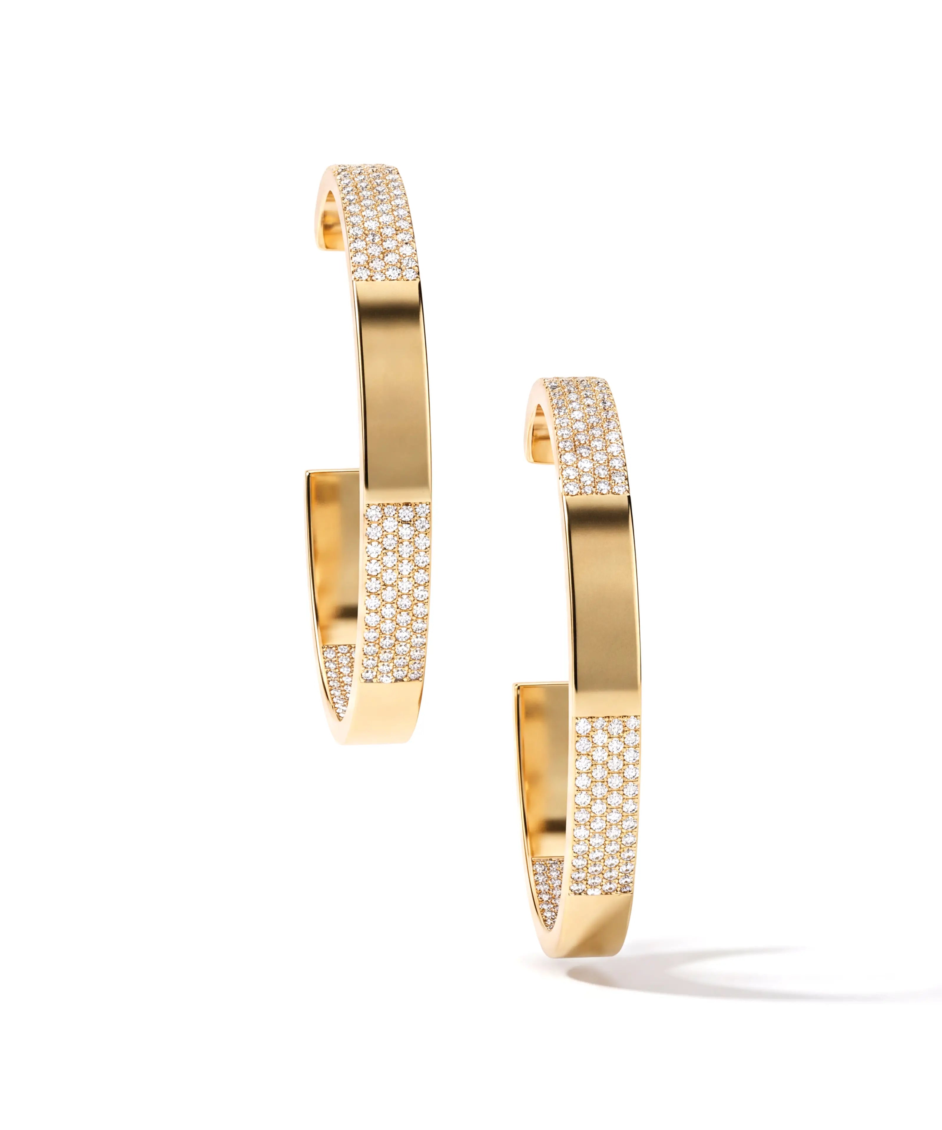 Golden Jazz Hoops | AMARIS JEWELS | Fine Jewelry