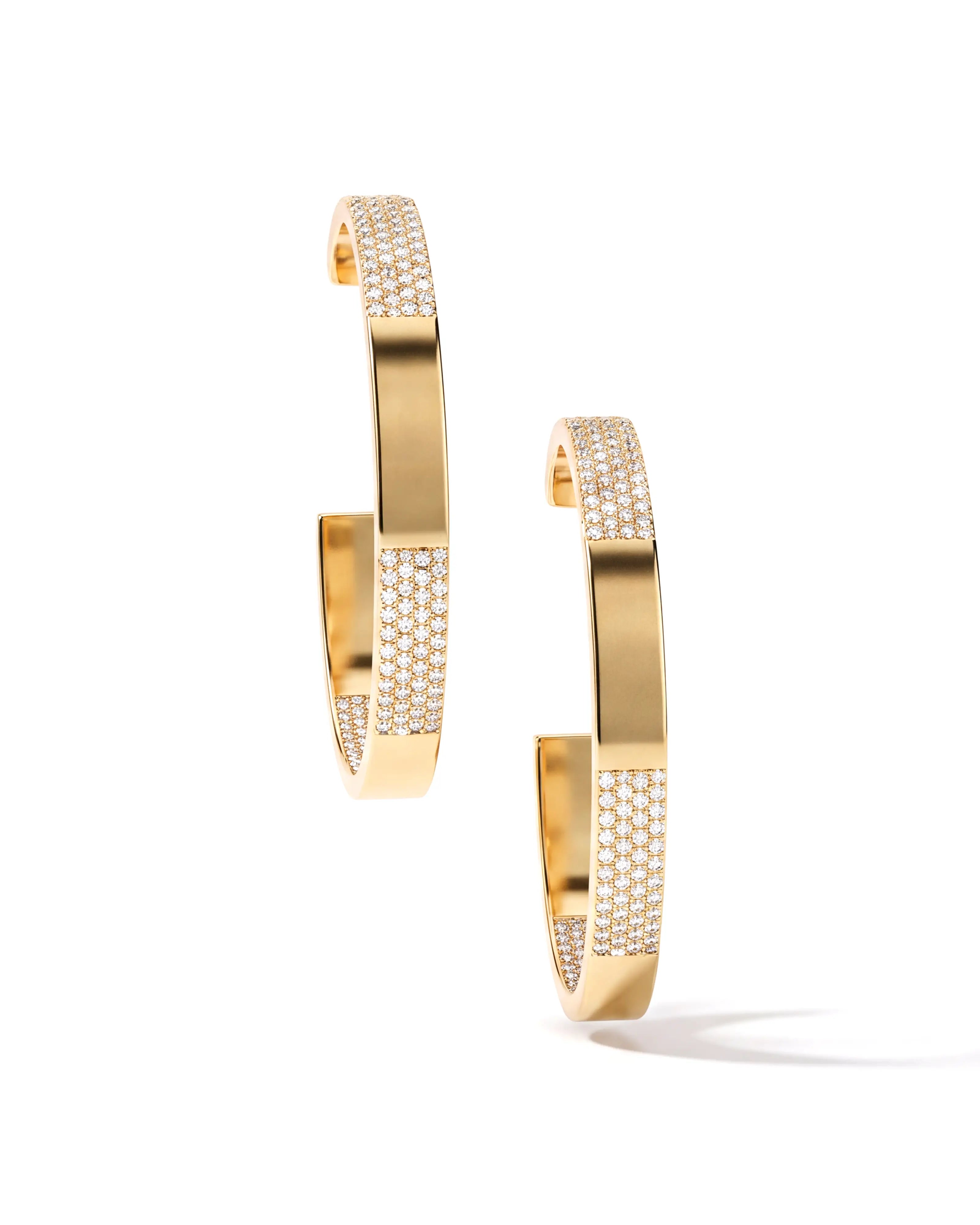 Golden Jazz Hoops | AMARIS JEWELS | Fine Jewelry