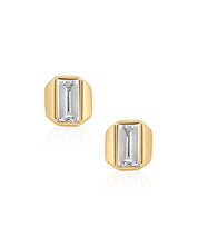 Grid Edge Stud | AMARIS JEWELS | Fine Jewelry