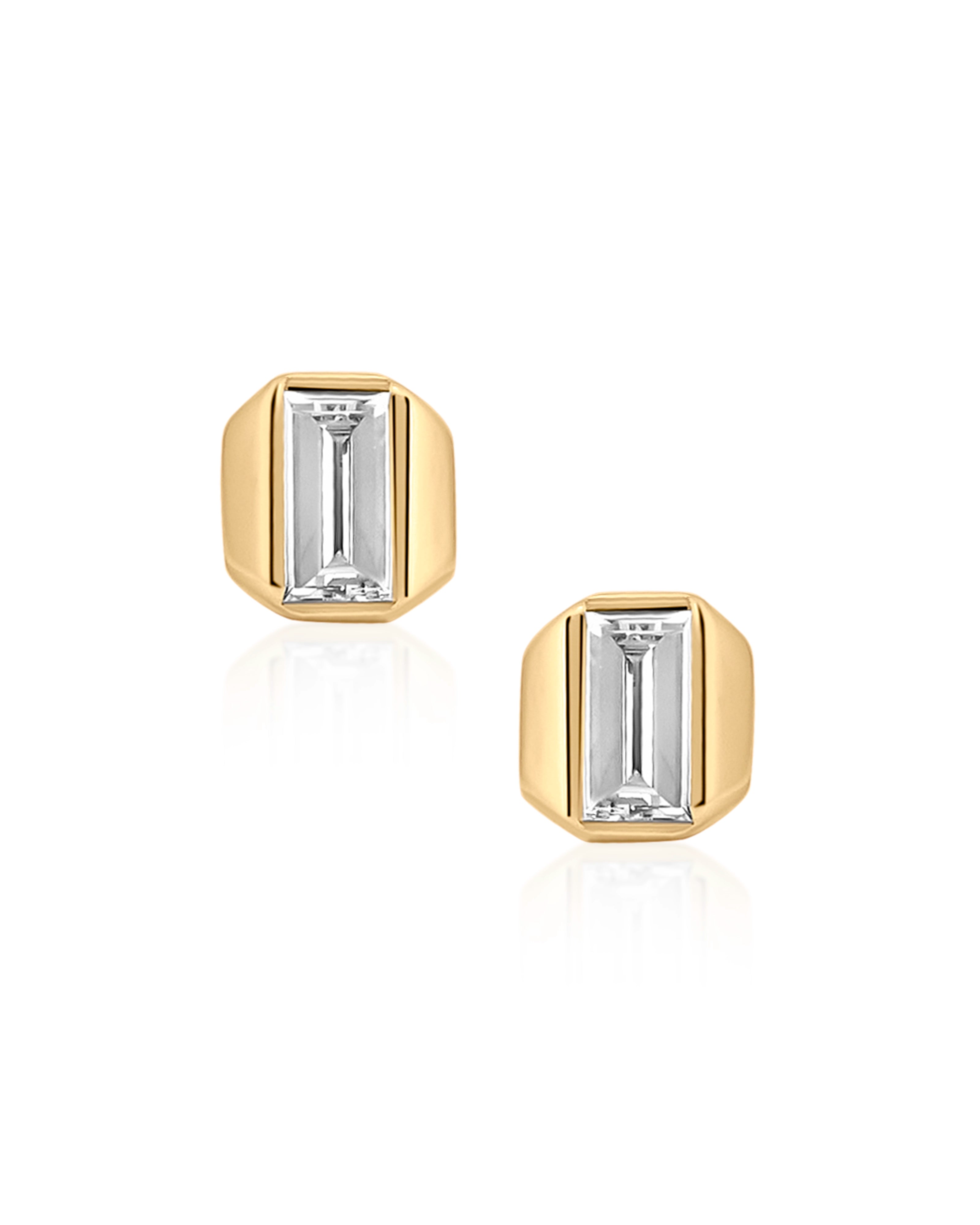 Grid Edge Stud | AMARIS JEWELS | Fine Jewelry