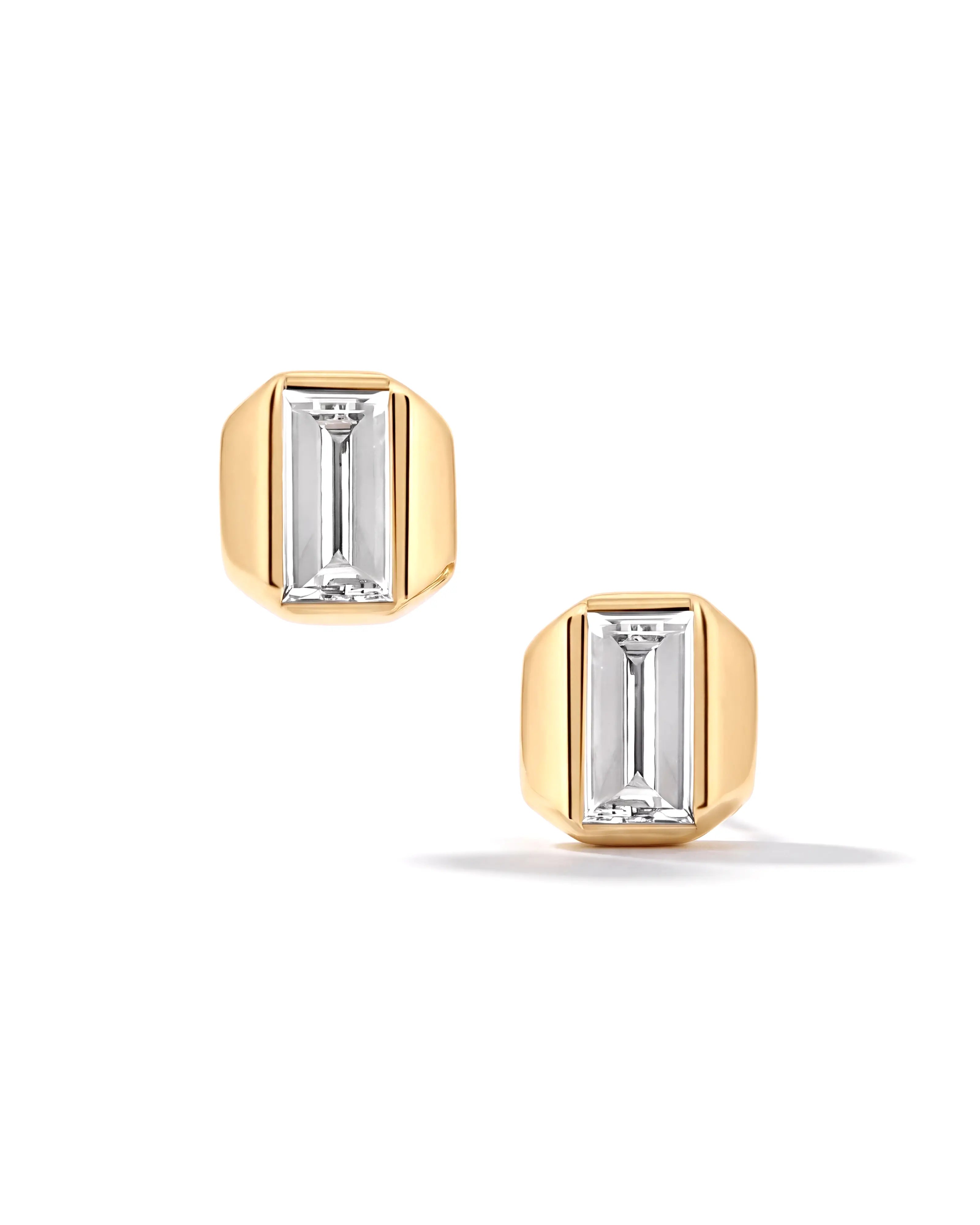 Grid Edge Stud | AMARIS JEWELS | Fine Jewelry
