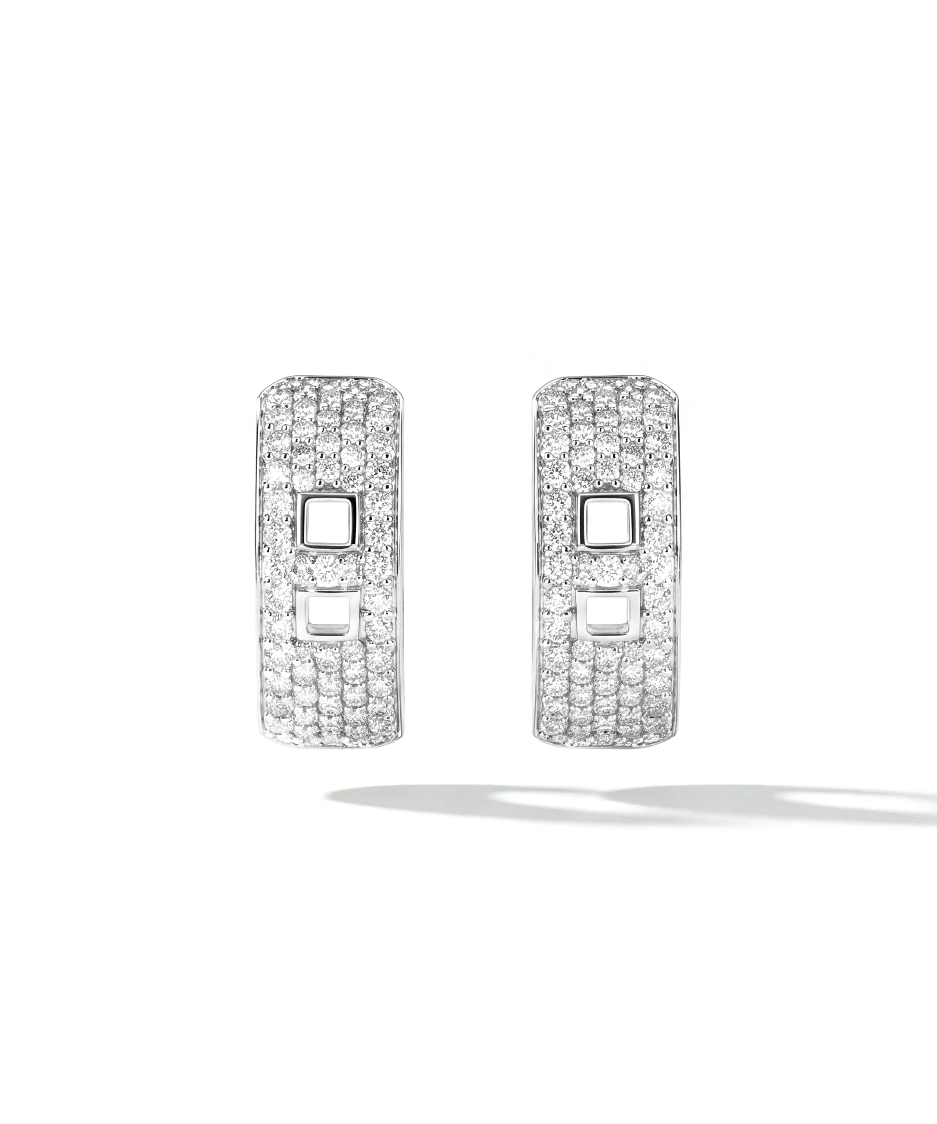 Gridlock Diamond Earrings | AMARIS JEWELS | Fine Jewelry