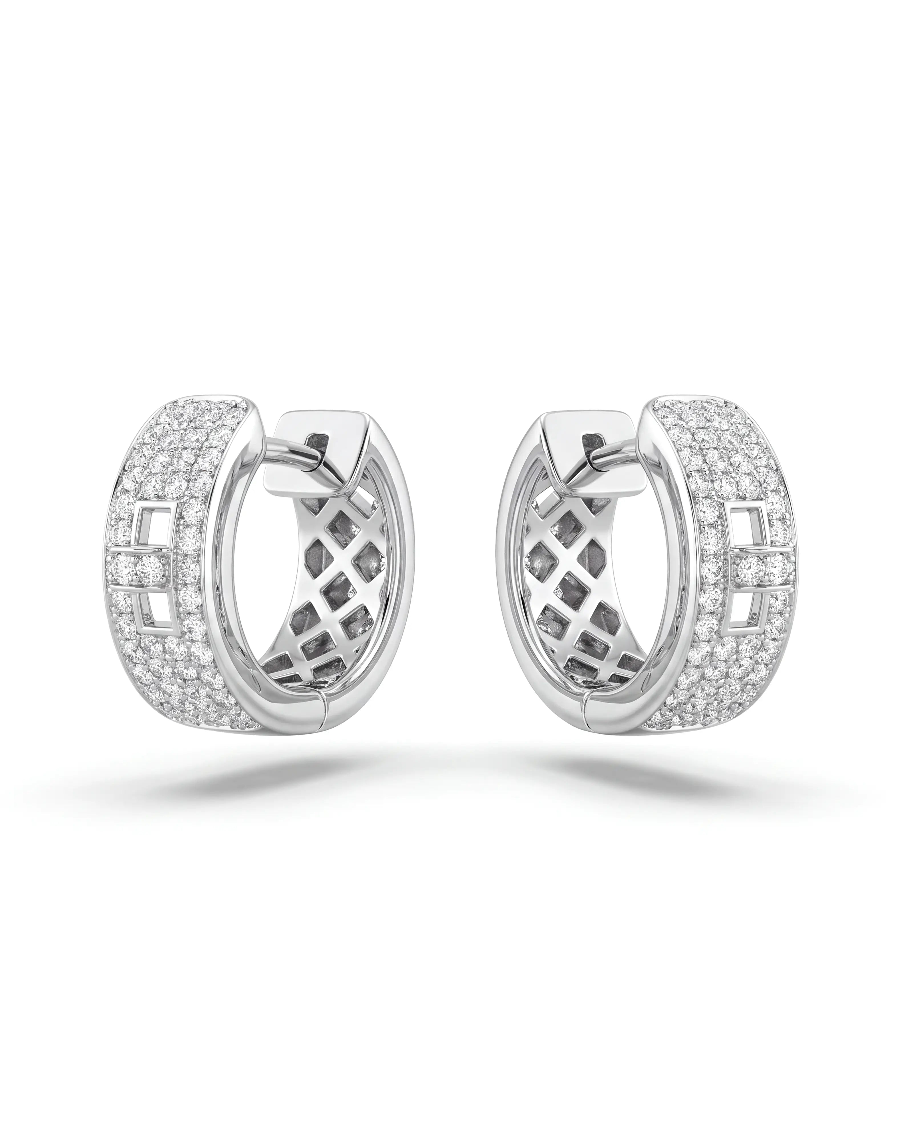 Gridlock Diamond Earrings | AMARIS JEWELS | Fine Jewelry