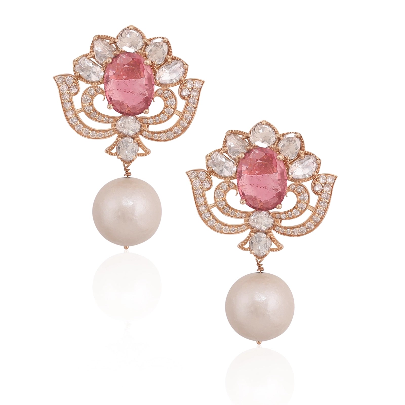 Gulab Noor Earrings | AMARIS JEWELS | Fine Jewelry 
