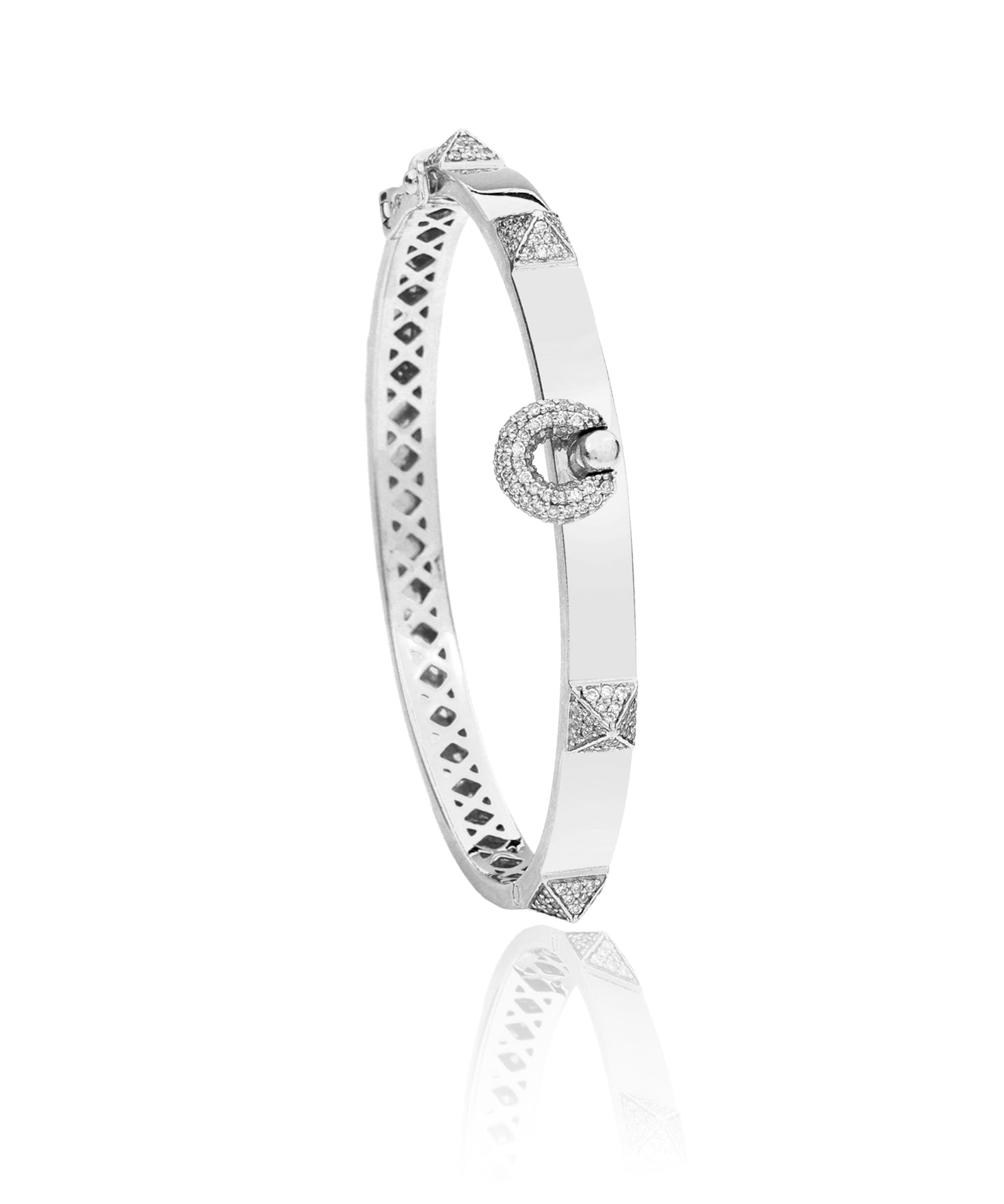 Hardware 2.0 White Gold Bracelet | AMARIS JEWELS | Fine Jewelry 