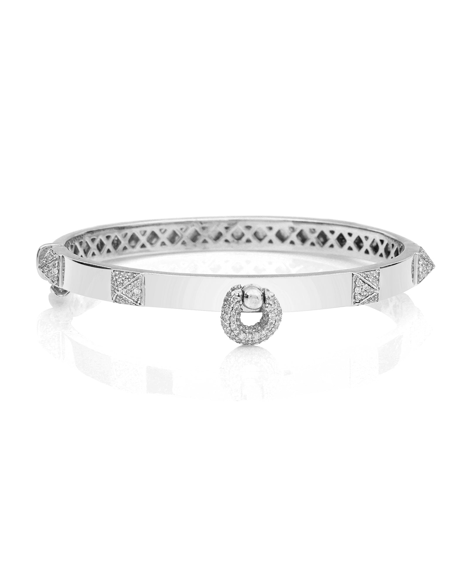 Hardware 2.0 White Gold Bracelet | AMARIS JEWELS | Fine Jewelry 
