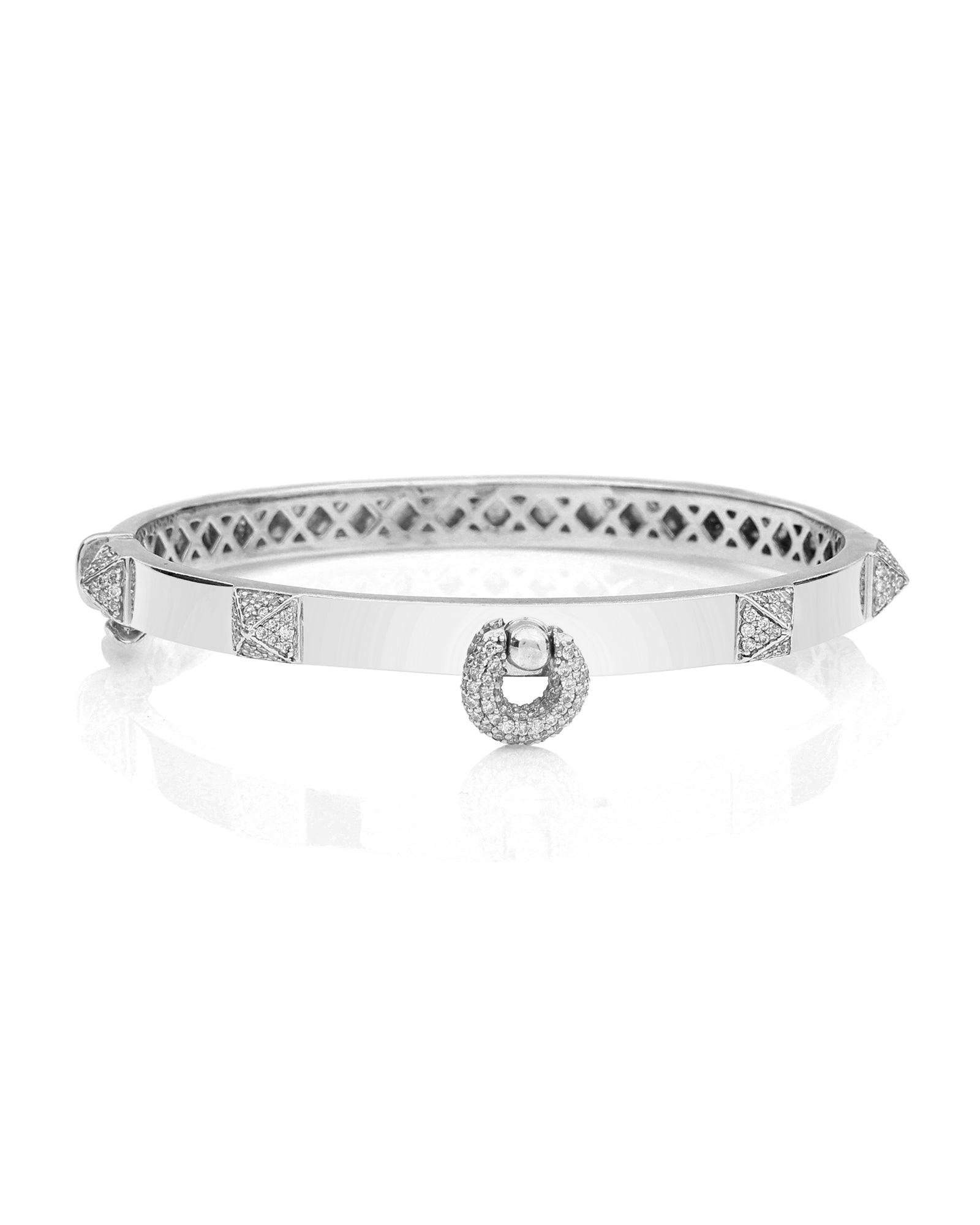 Hardware 2.0 White Gold Bracelet | AMARIS JEWELS | Fine Jewelry 