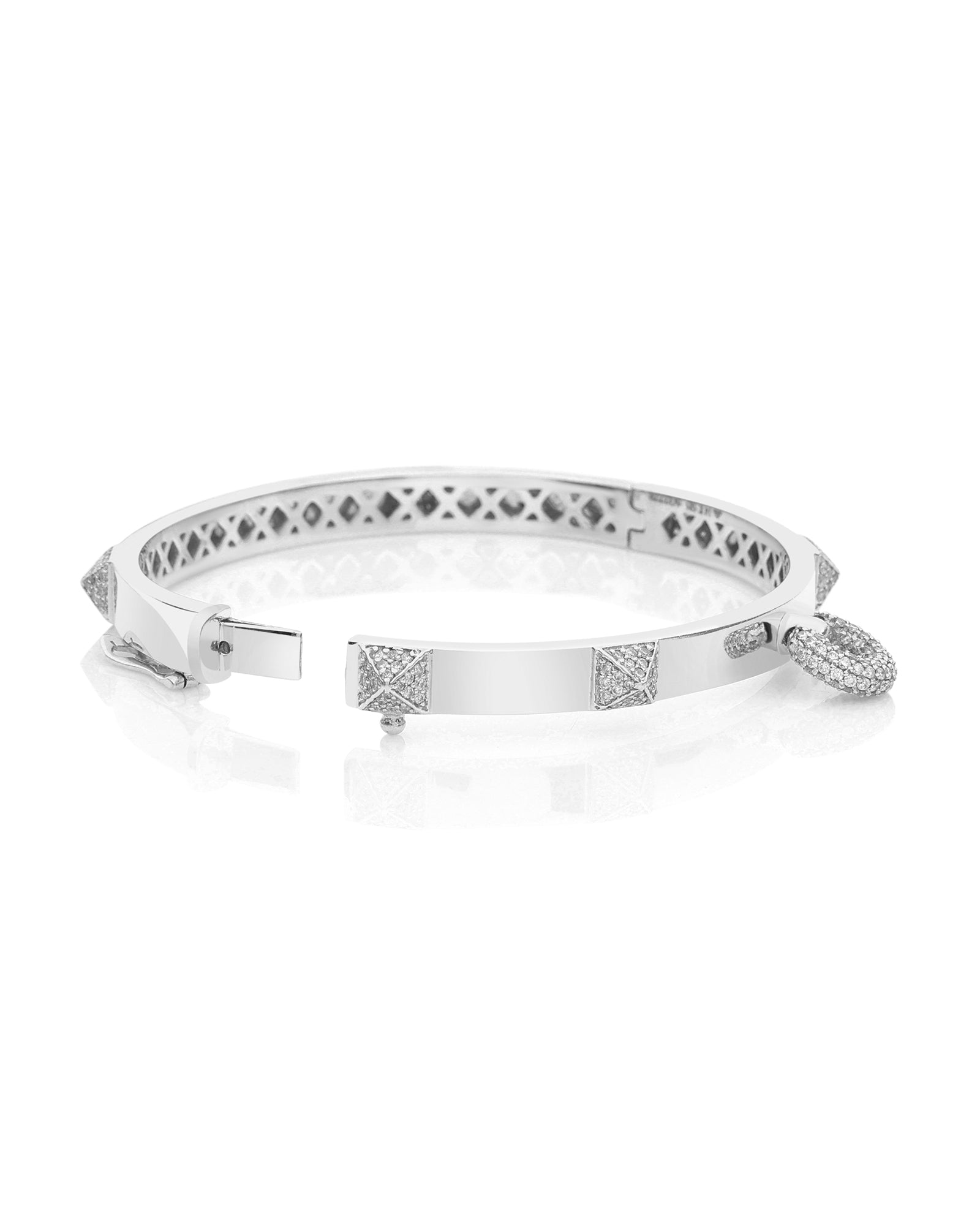Hardware 2.0 White Gold Bracelet | AMARIS JEWELS | Fine Jewelry 