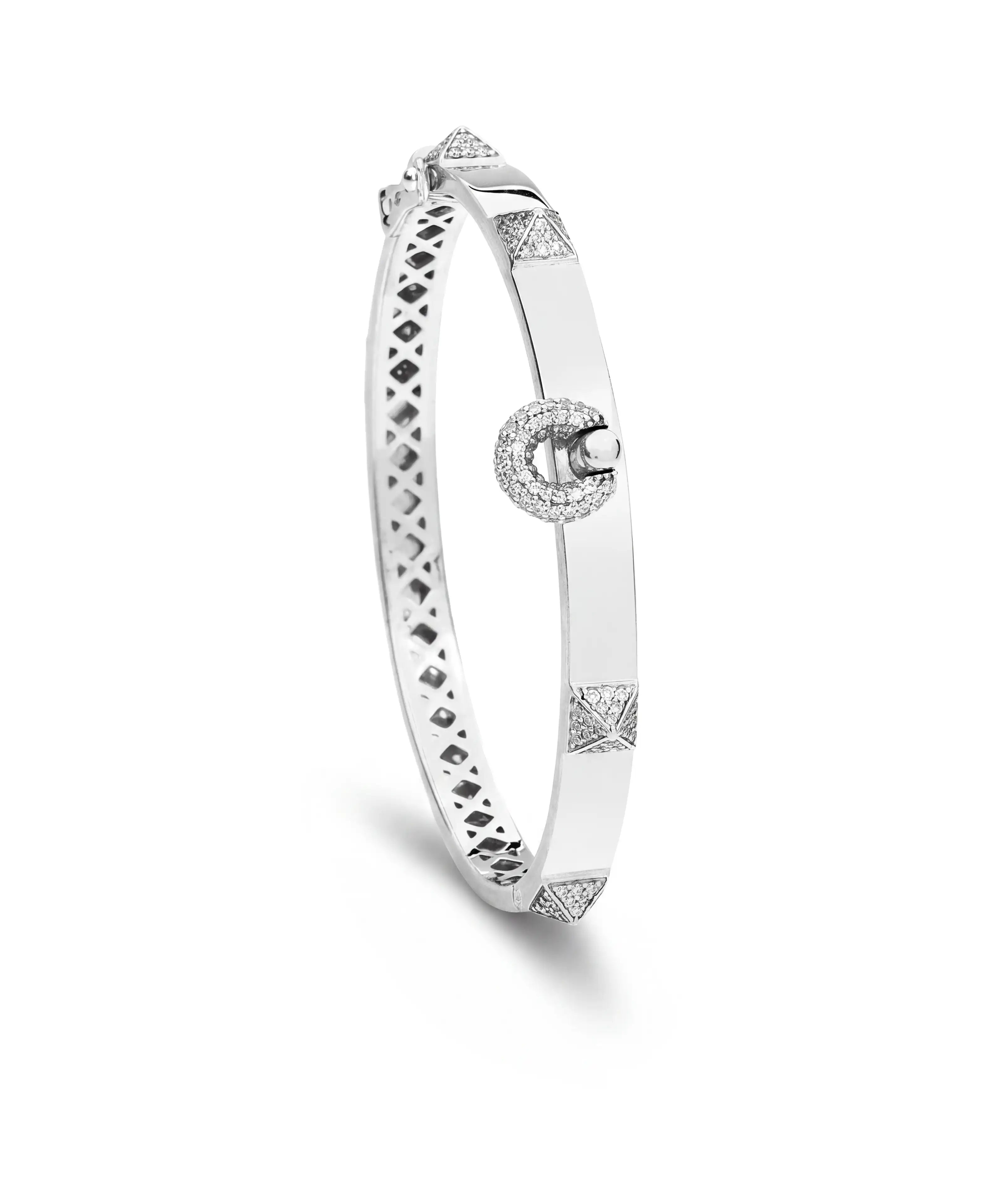 Hardware 2.0 White Gold Bracelet | AMARIS JEWELS | Fine Jewelry