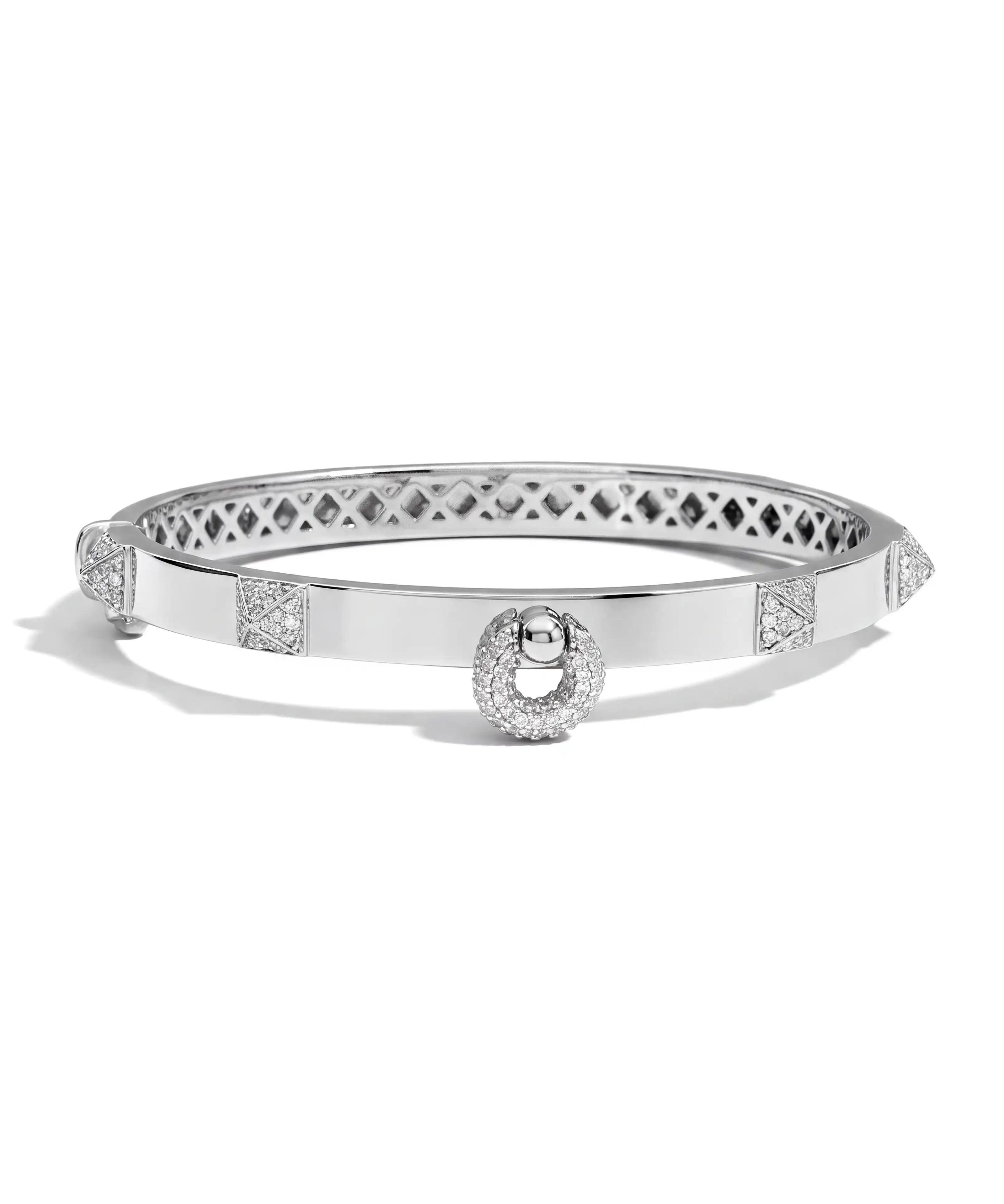 Hardware 2.0 White Gold Bracelet | AMARIS JEWELS | Fine Jewelry