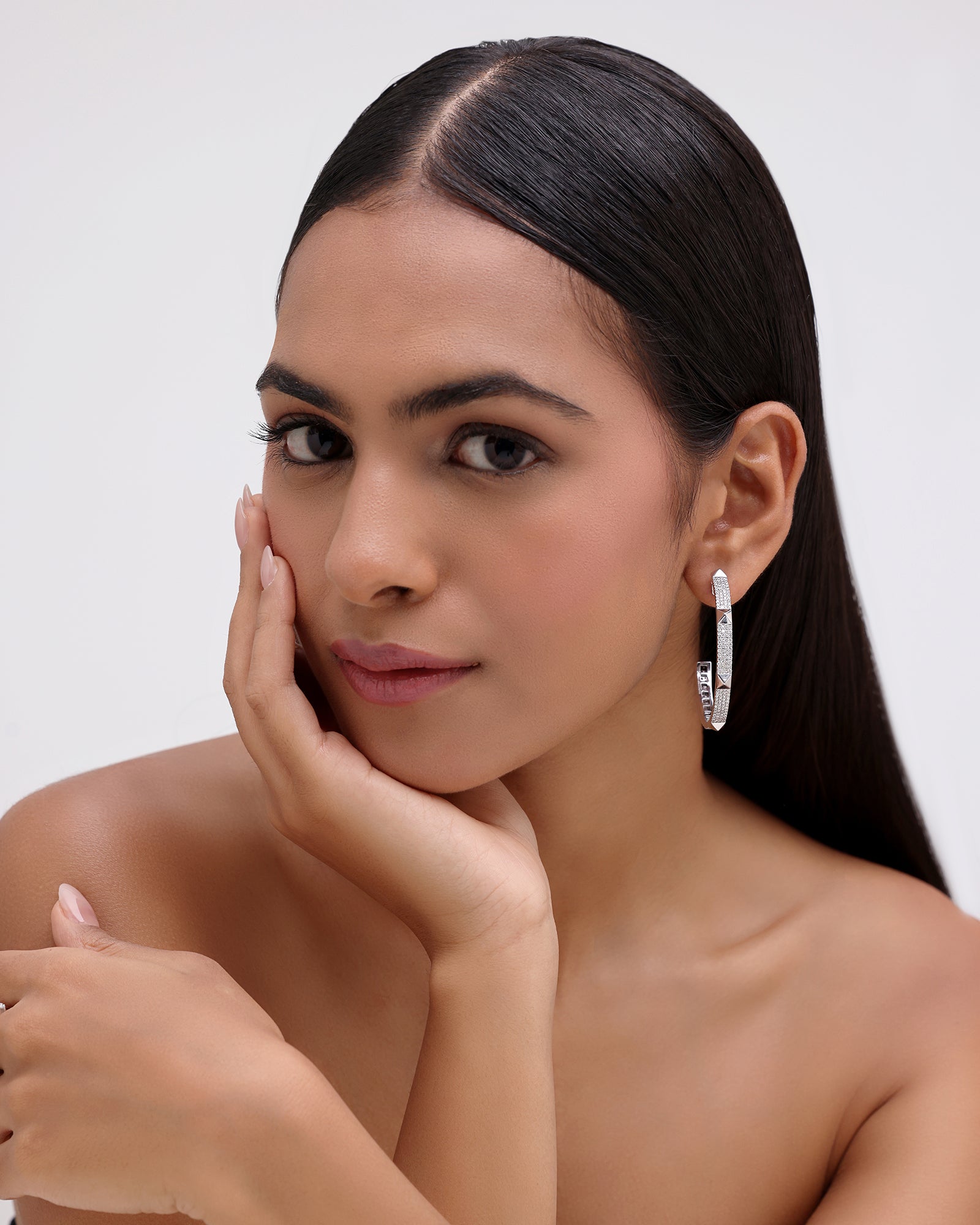 Hardware Hoops Silver | AMARIS JEWELS | Fine Jewelry 