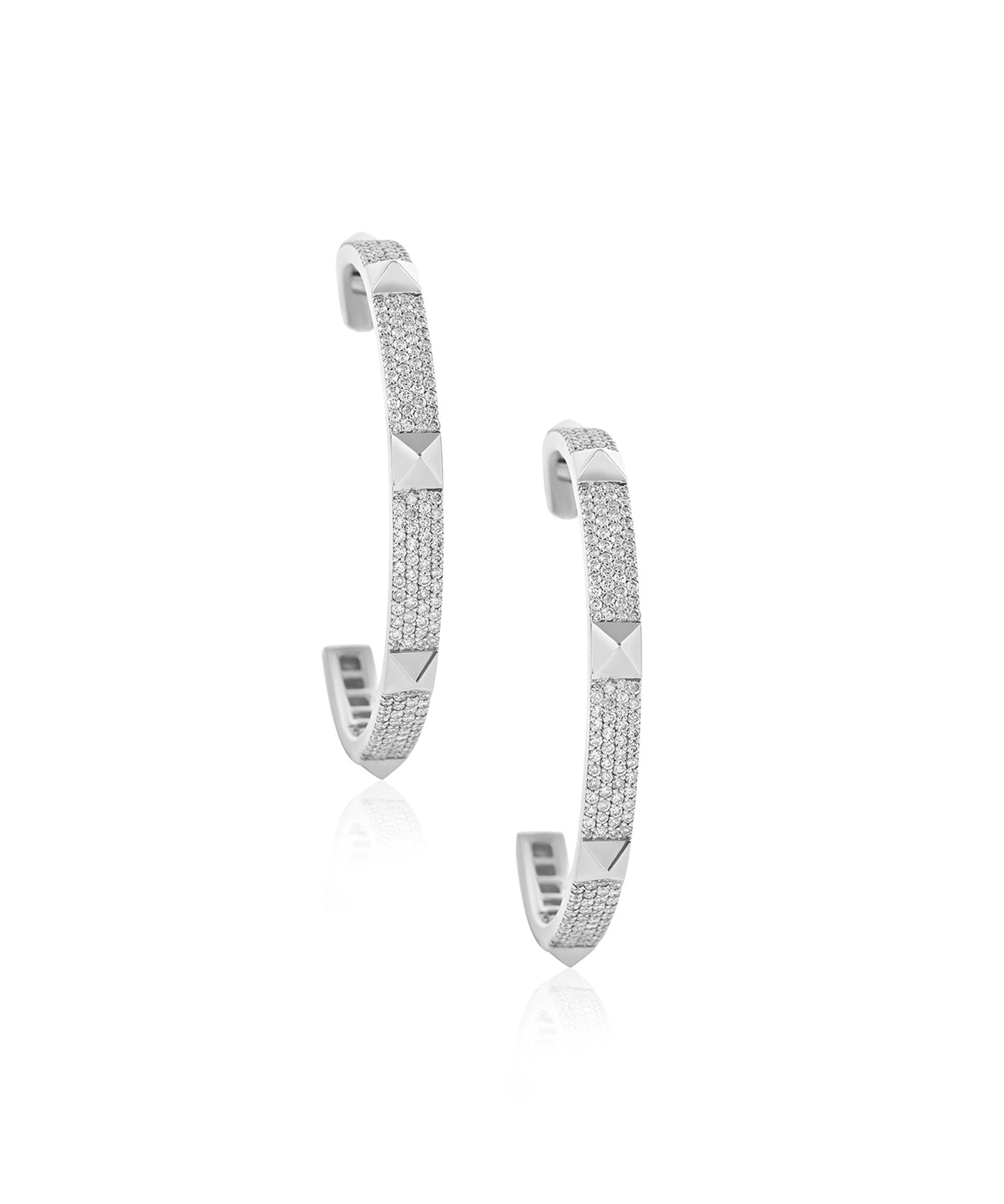 Hardware Hoops Silver | AMARIS JEWELS | Fine Jewelry 