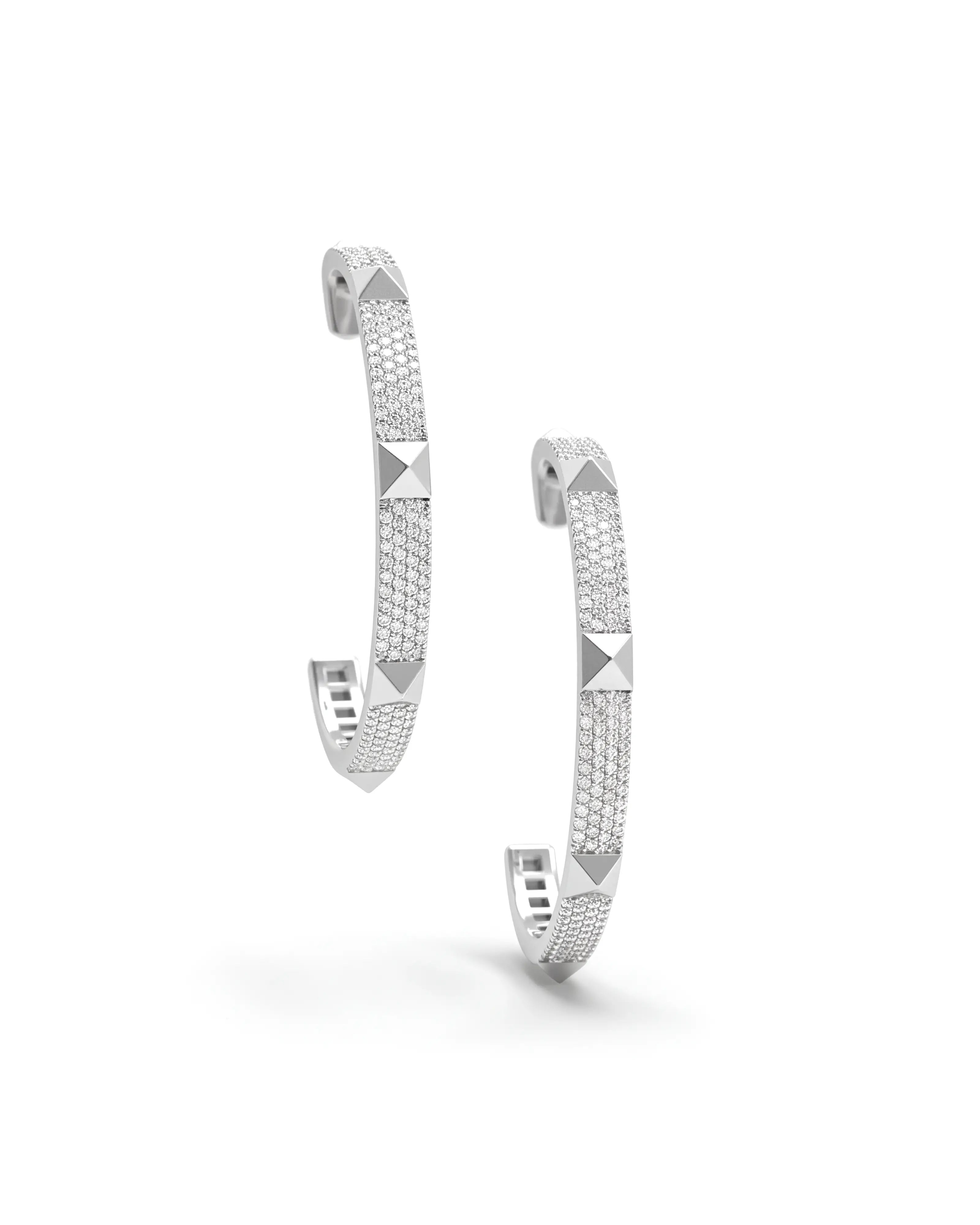 Hardware Hoops Silver | AMARIS JEWELS | Fine Jewelry