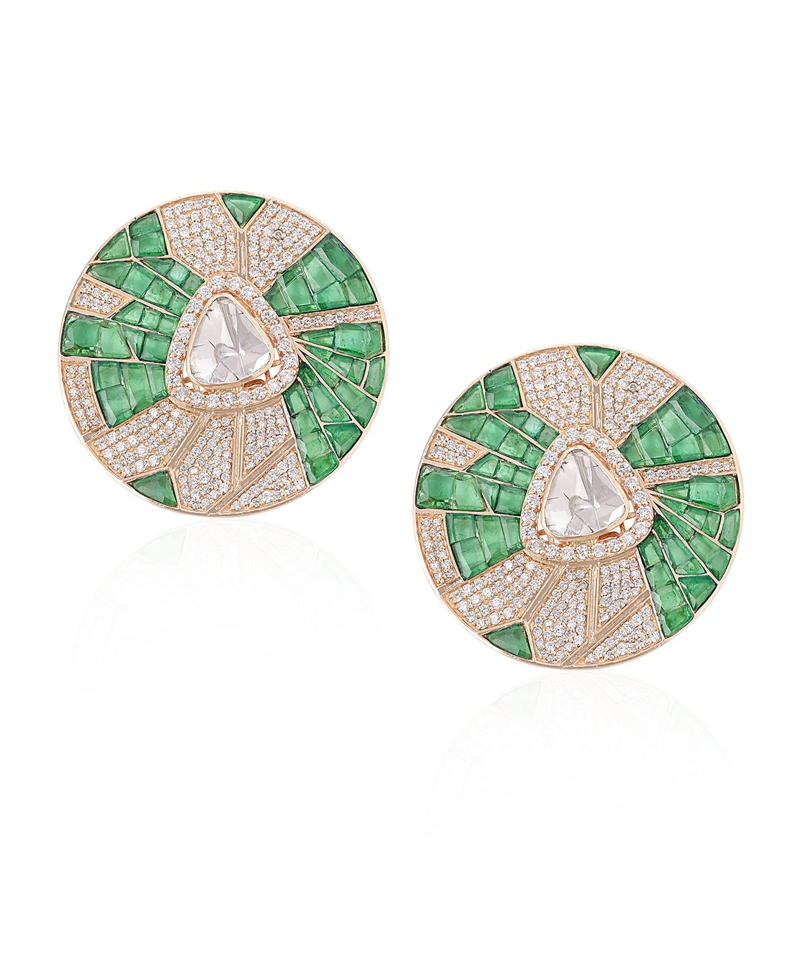 Haute In Green Studs | AMARIS JEWELS | Fine Jewelry 