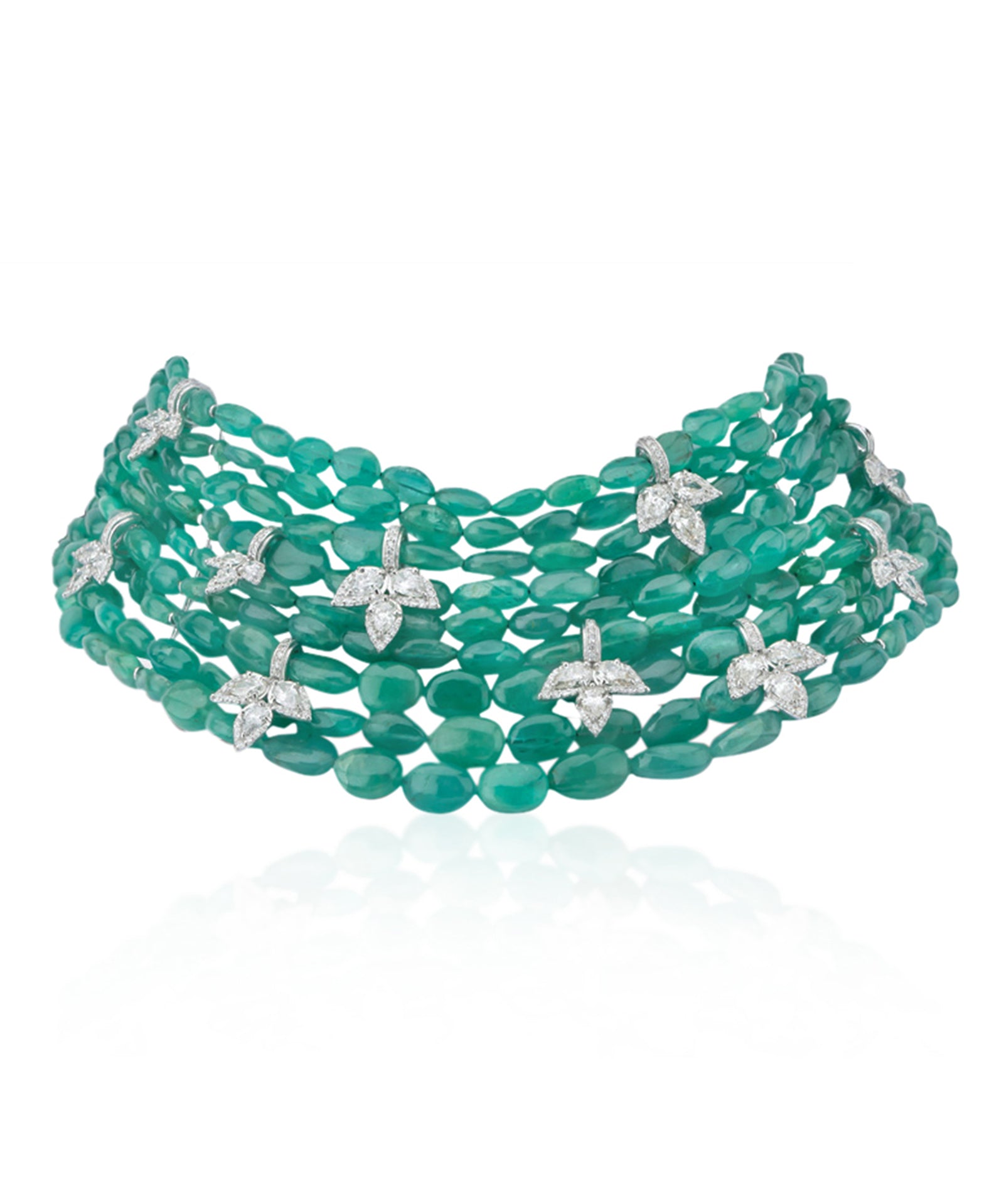 Haute in Emeralds Choker | AMARIS JEWELS | Fine Jewelry 
